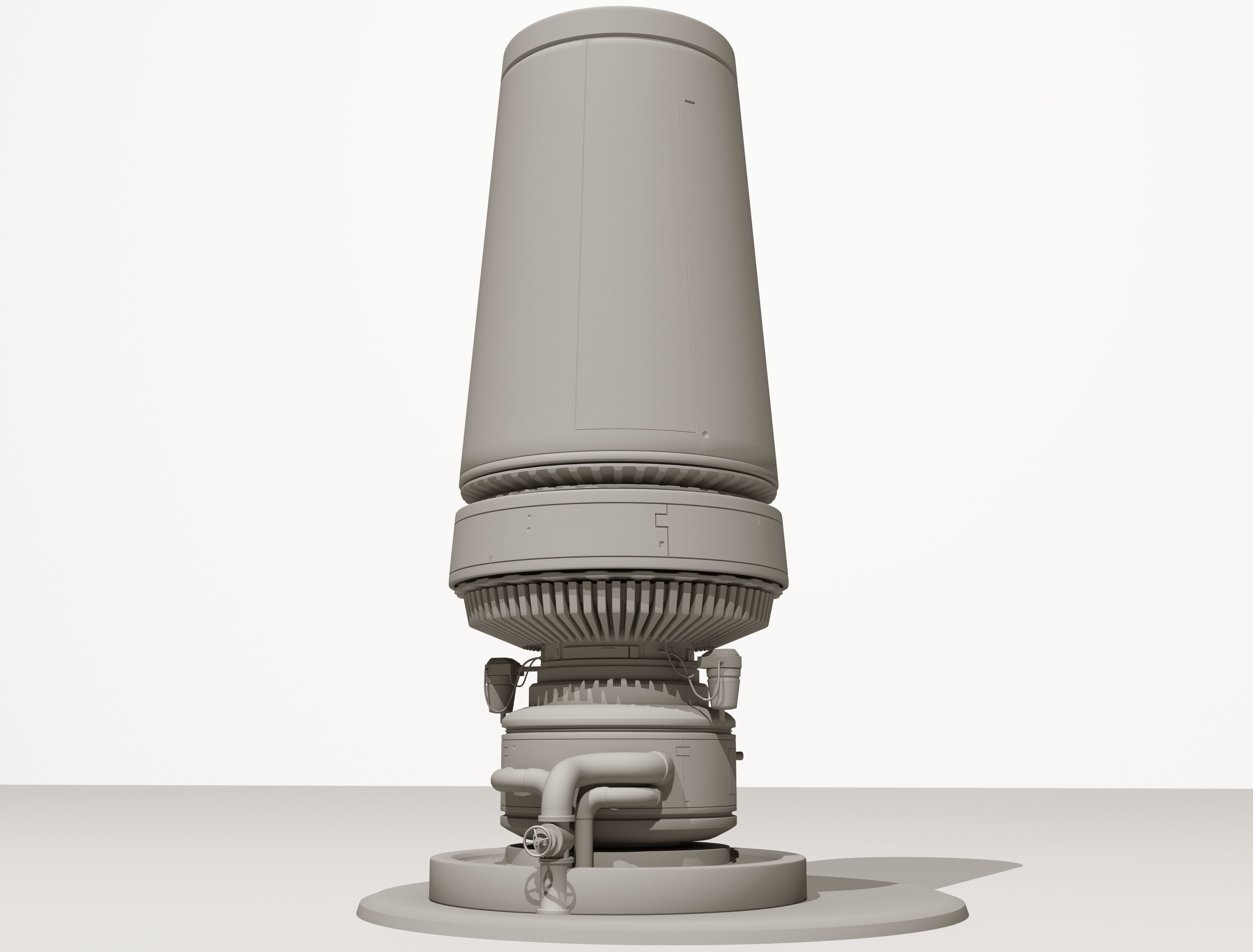 Sci-Fi Moisture Tower 3D model_2