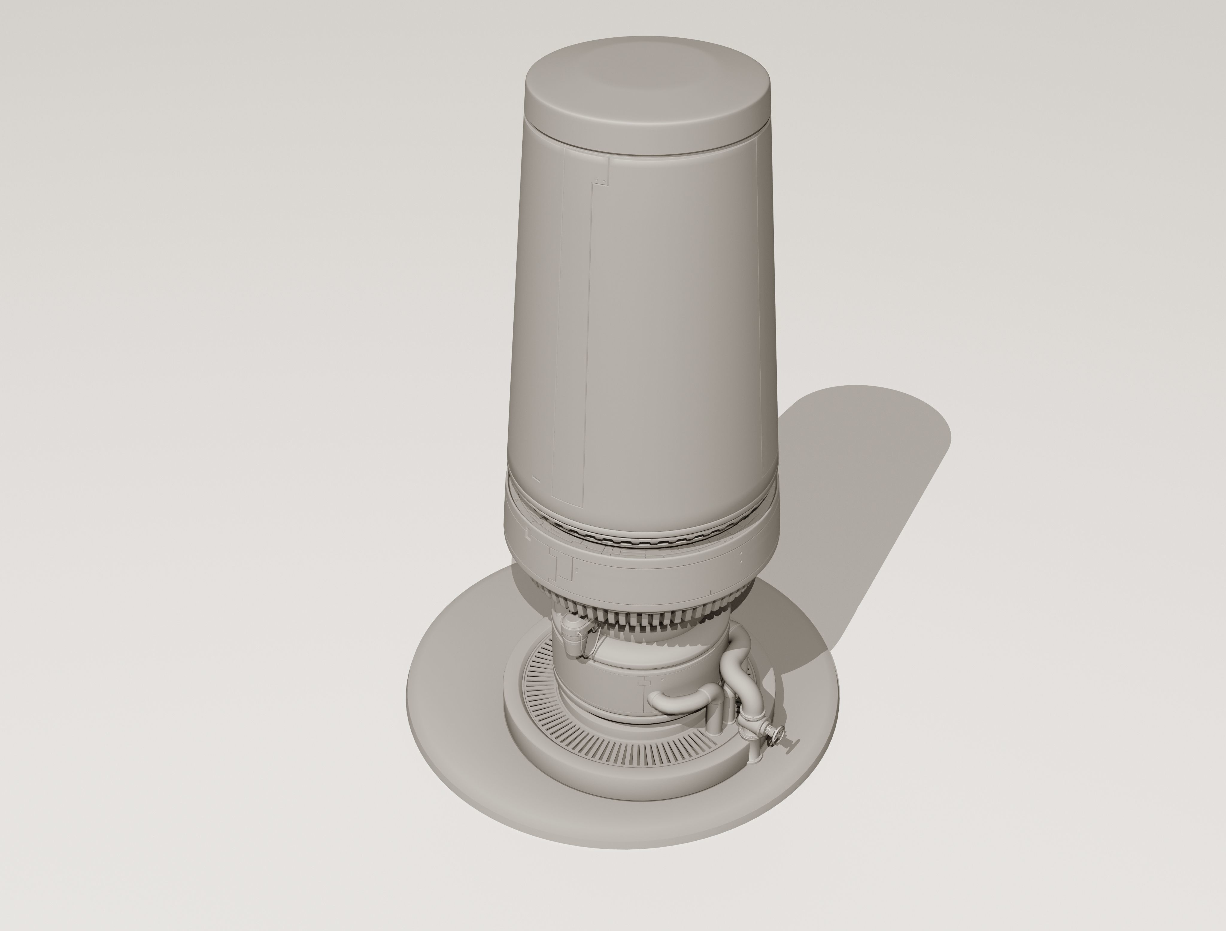 Sci-Fi Moisture Tower 3D model_8