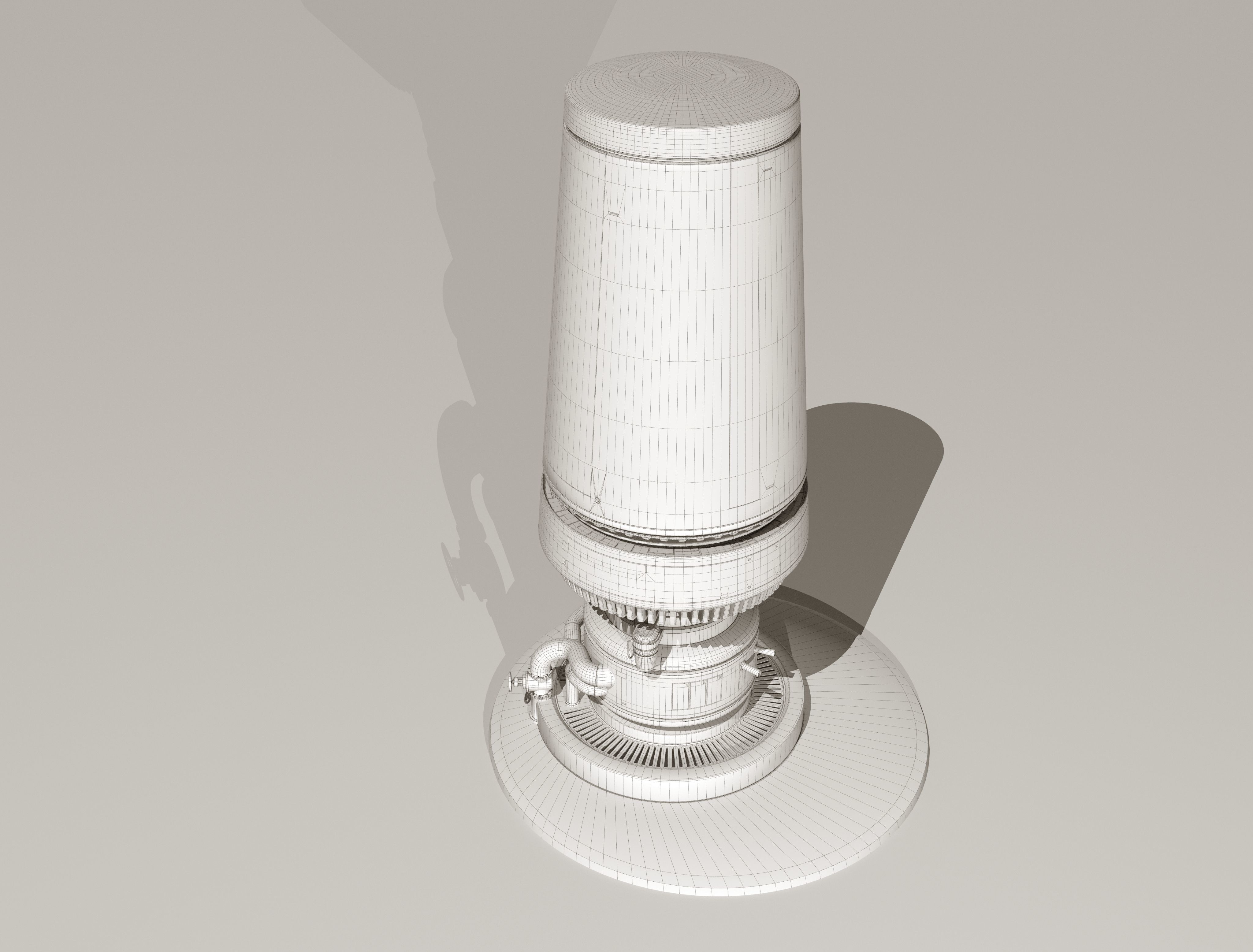 Sci-Fi Moisture Tower 3D model_18