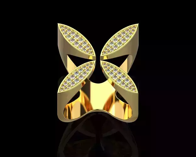 Ring with diamonds  N119