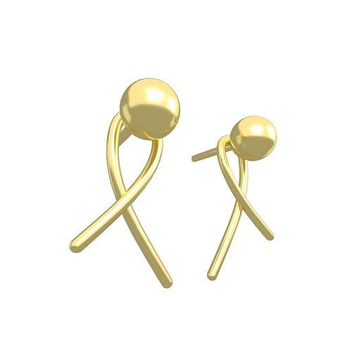 Simple Earring v1 001 Low-poly 3D model