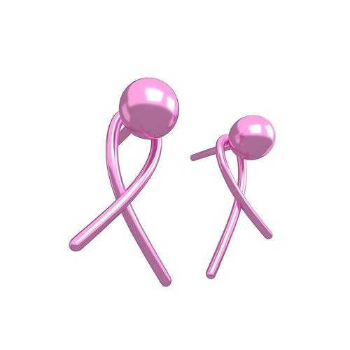 Simple Earring v1 006 Low-poly 3D model