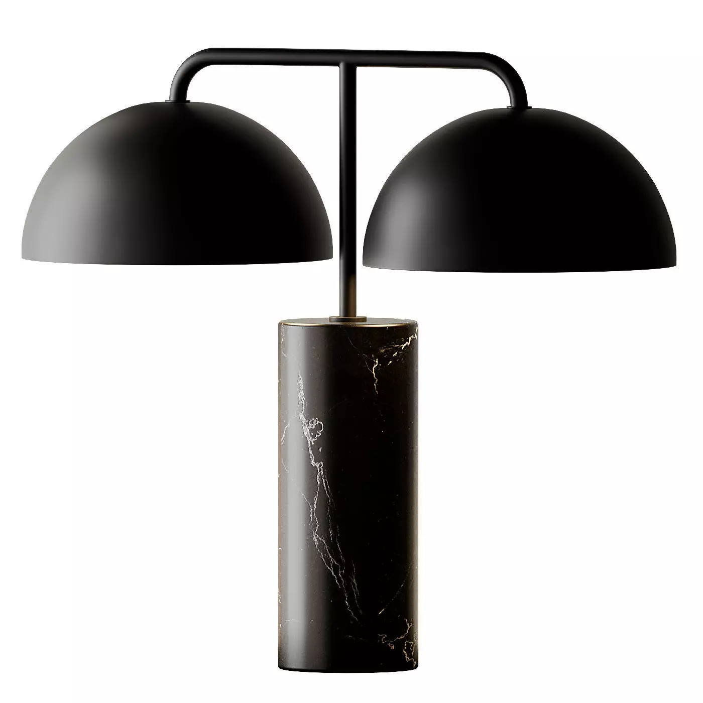 DOMES BLACK MARBLE TABLE LAMP by CB2 Exclusive 3D model_0