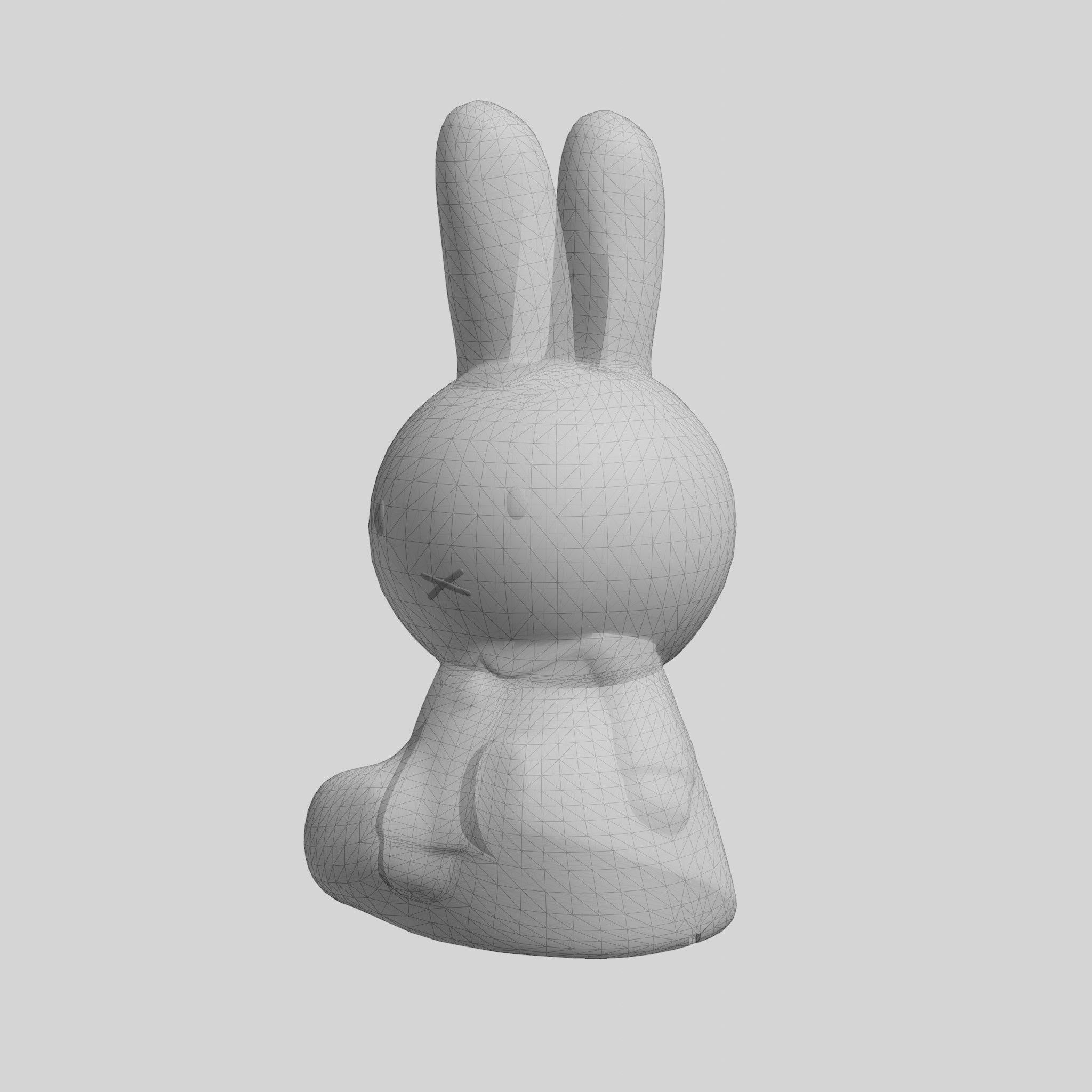 Miffy First Light Lamp Low-poly 3D model_7