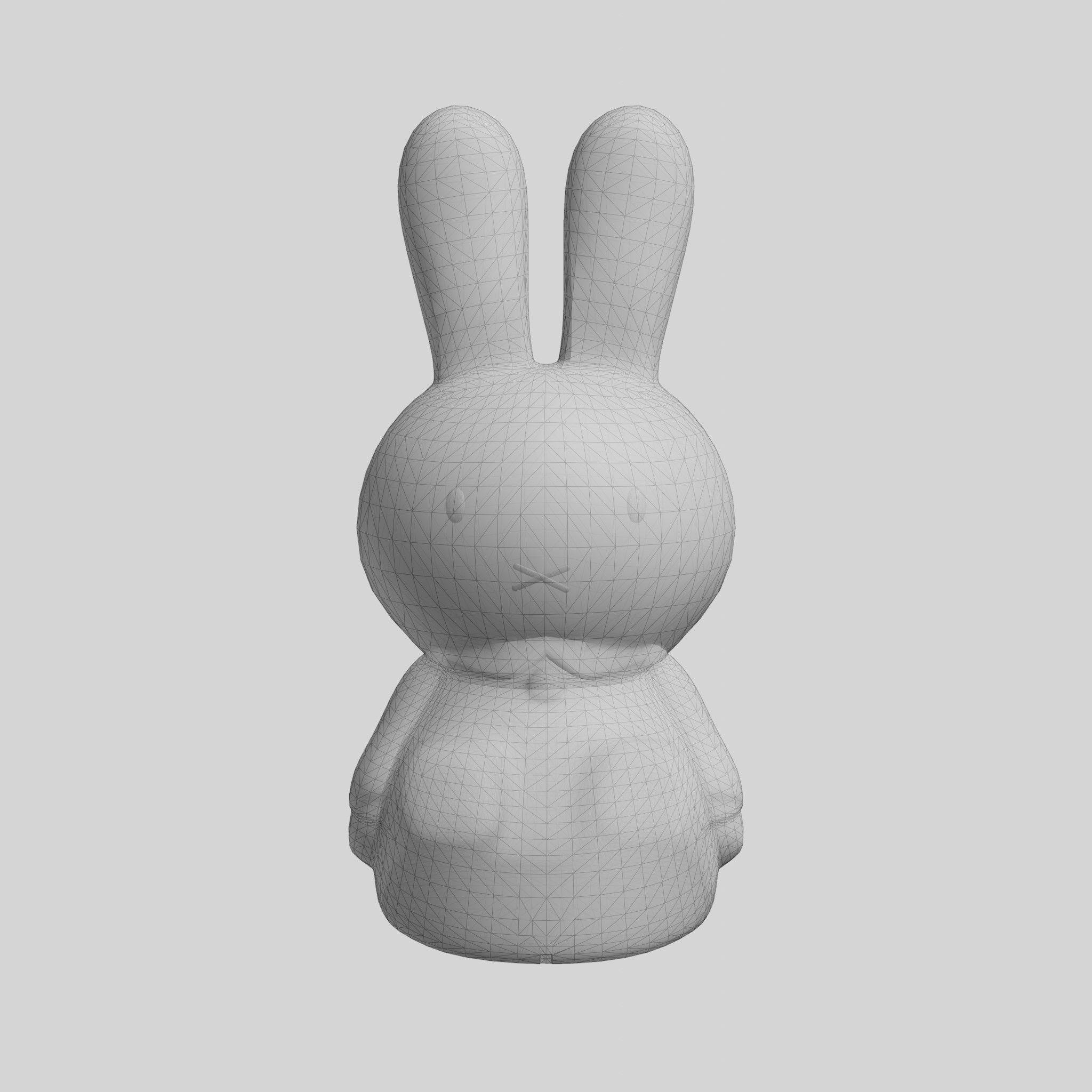 Miffy First Light Lamp Low-poly 3D model_6