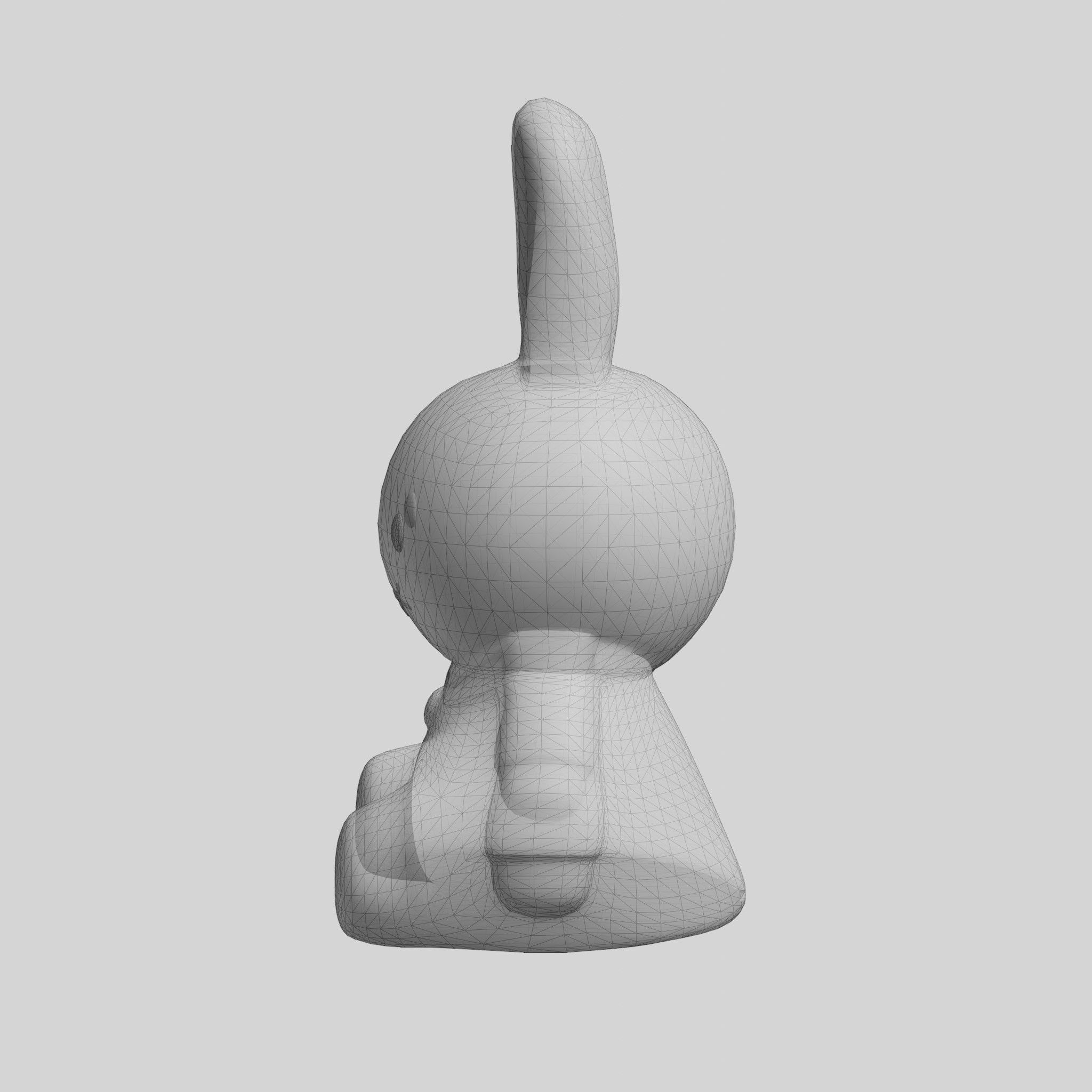 Miffy First Light Lamp Low-poly 3D model_8