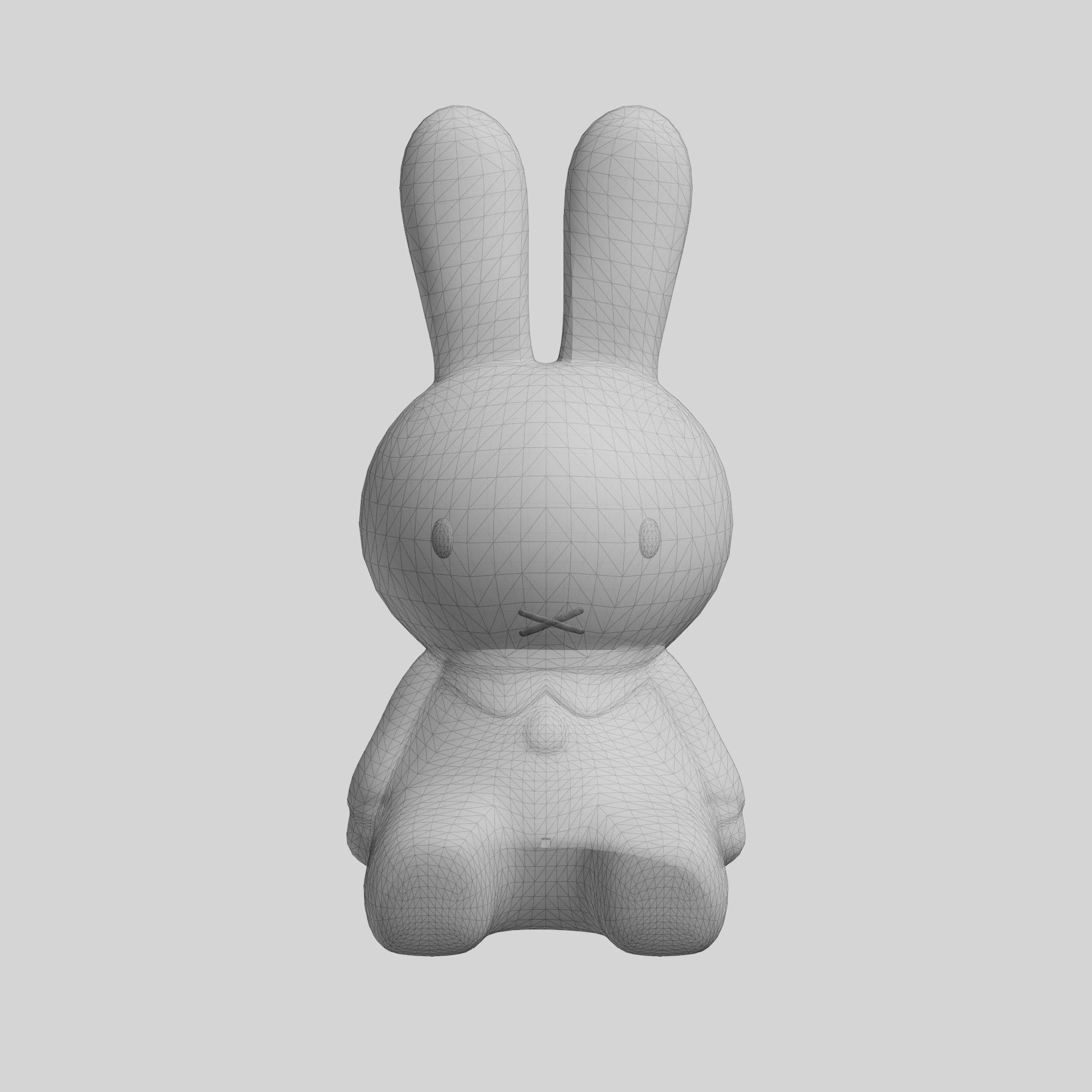 Miffy First Light Lamp Low-poly 3D model_5