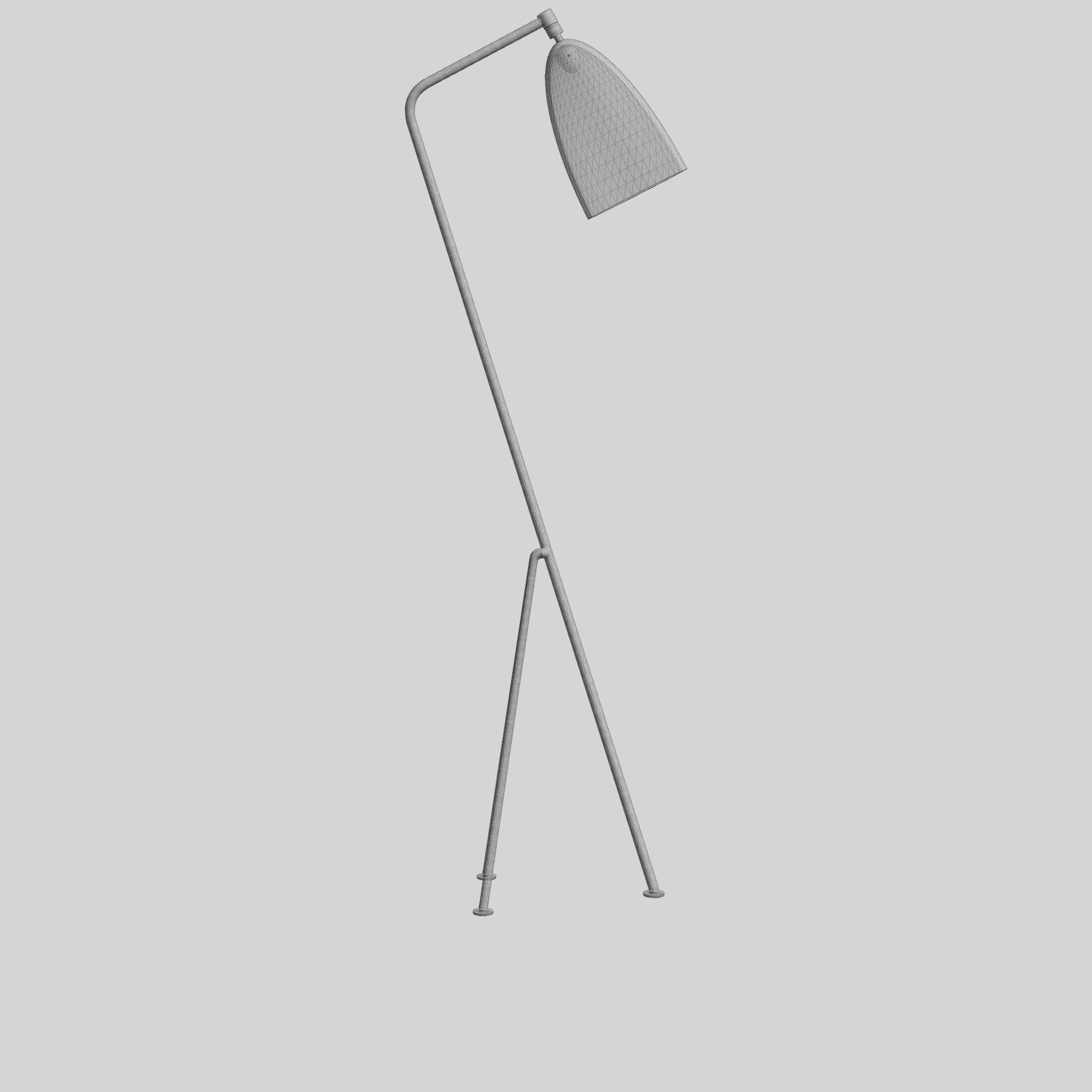 Grasshoppa Floor Lamp Low-poly 3D model_5