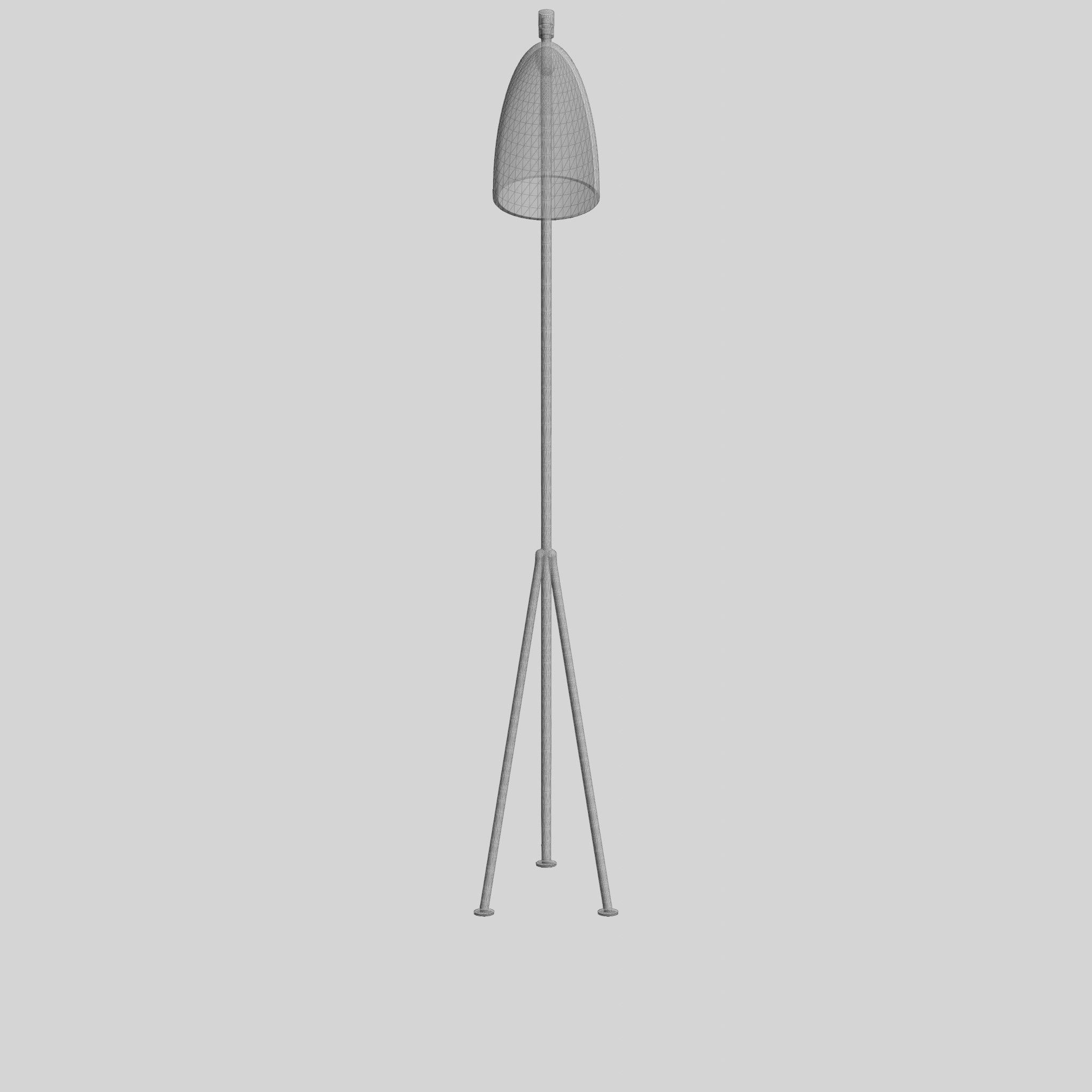 Grasshoppa Floor Lamp Low-poly 3D model_7