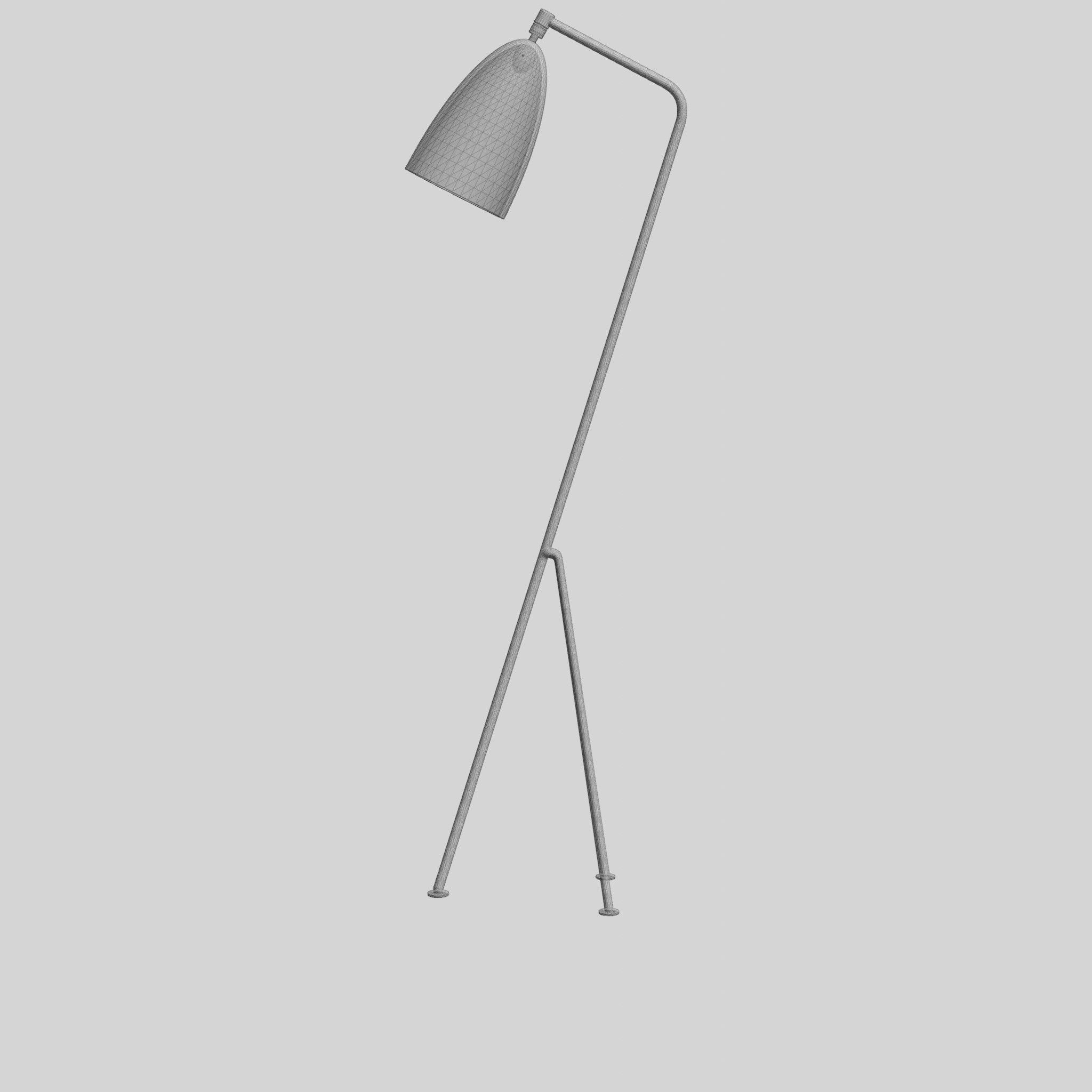 Grasshoppa Floor Lamp Low-poly 3D model_8