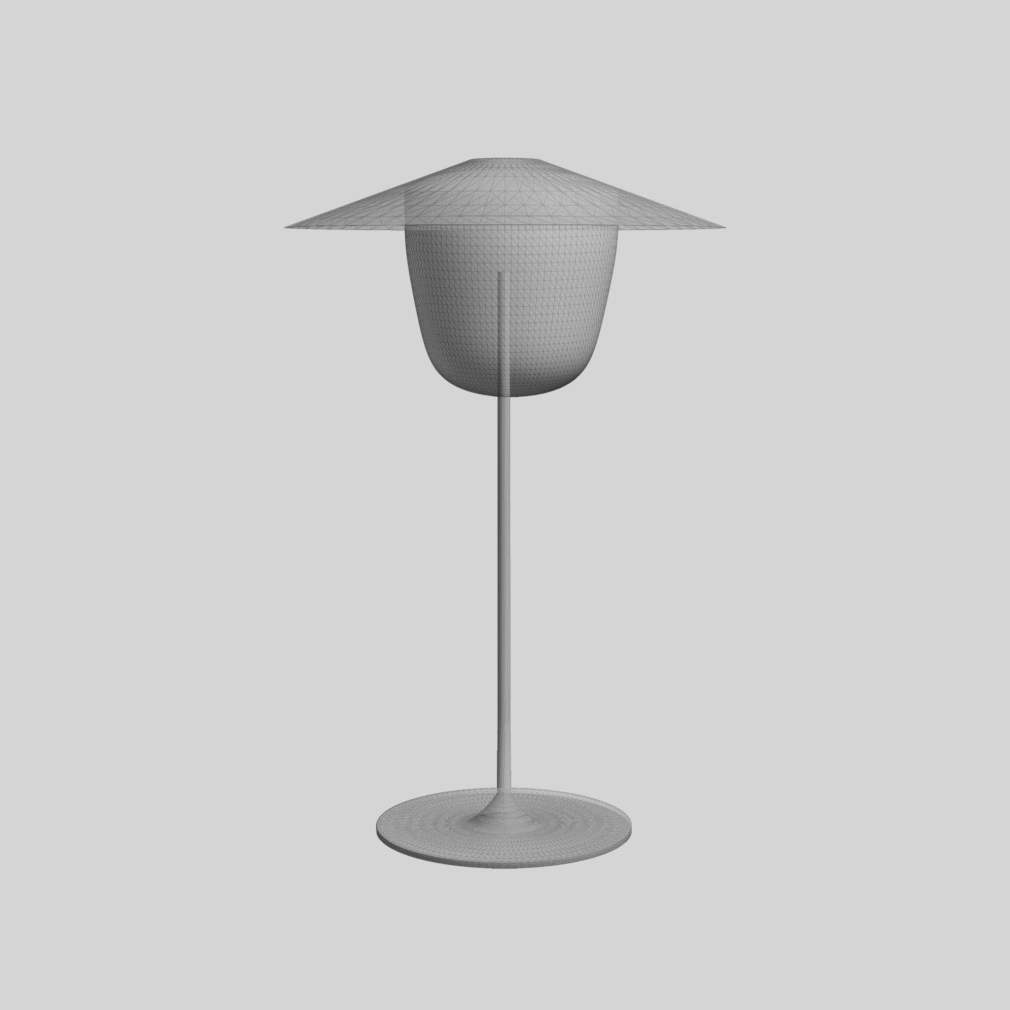 Mobile LED Lamp Low-poly 3D model_7