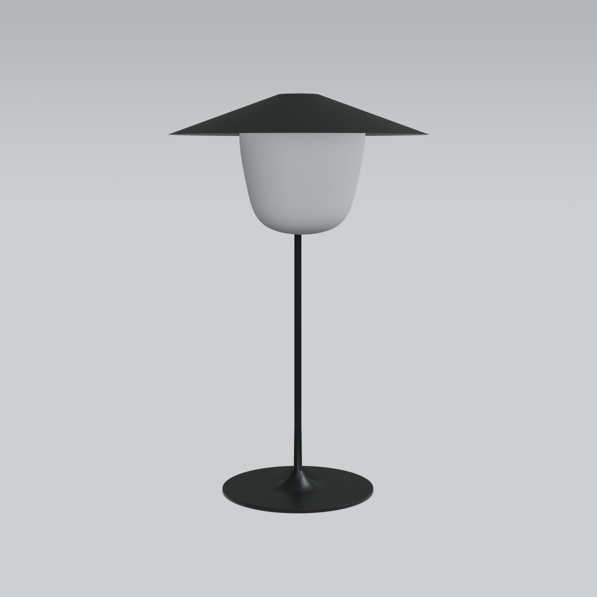 Mobile LED Lamp Low-poly 3D model_2