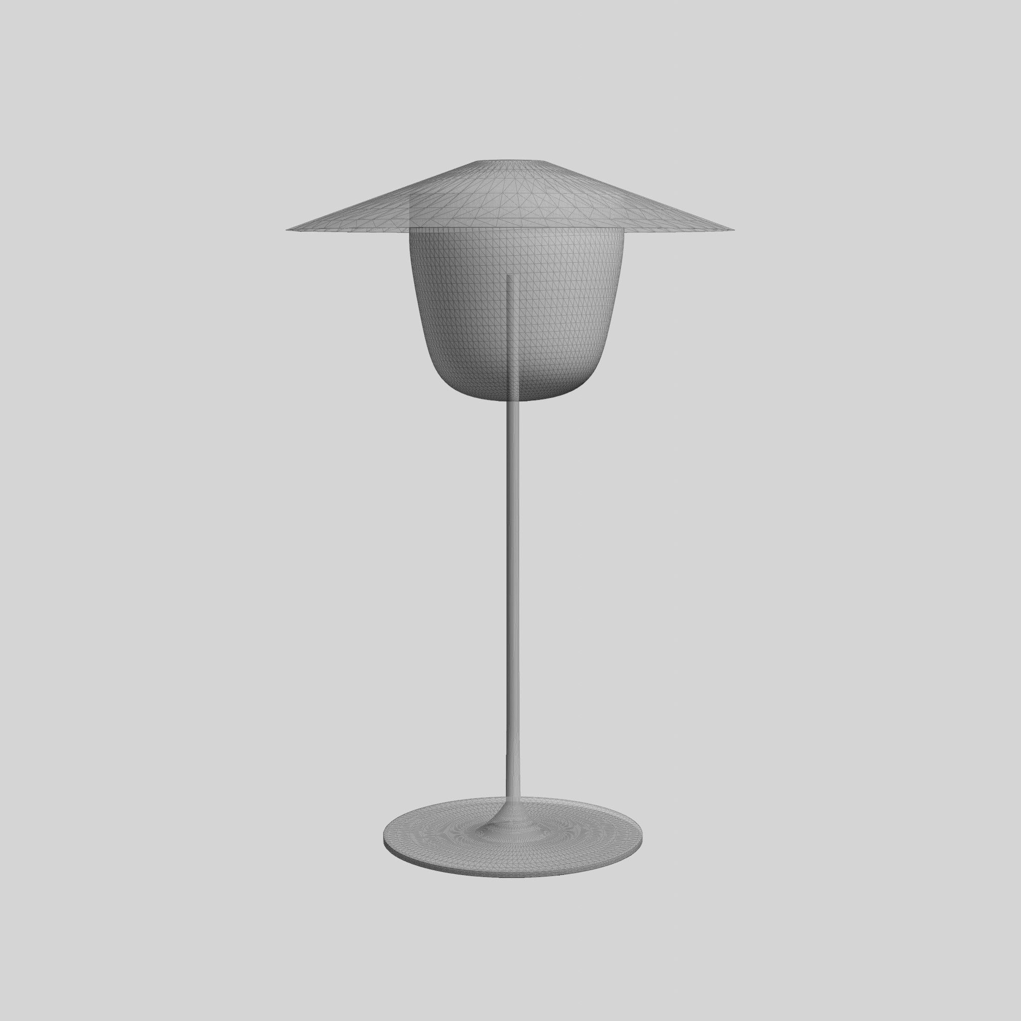 Mobile LED Lamp Low-poly 3D model_6