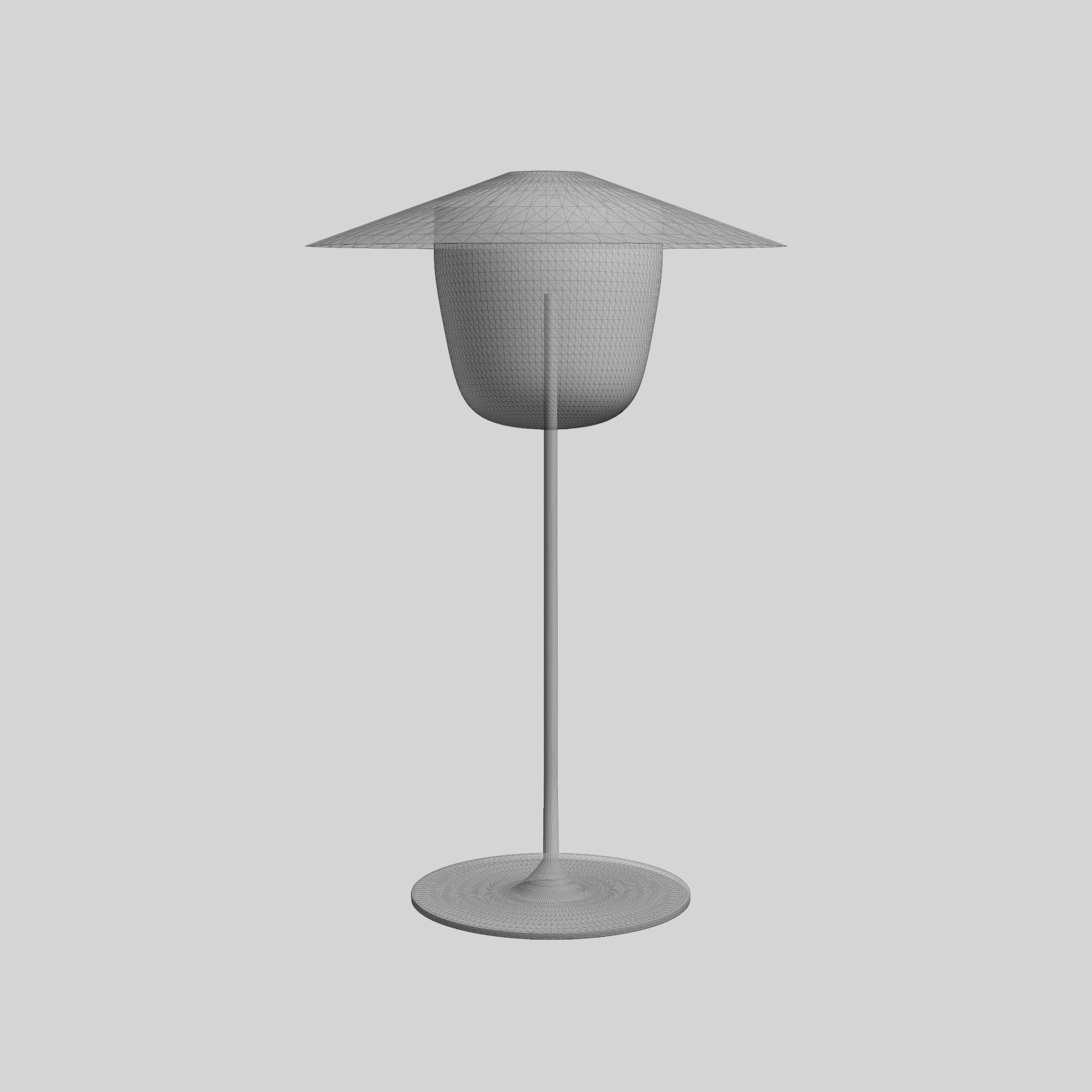 Mobile LED Lamp Low-poly 3D model_5