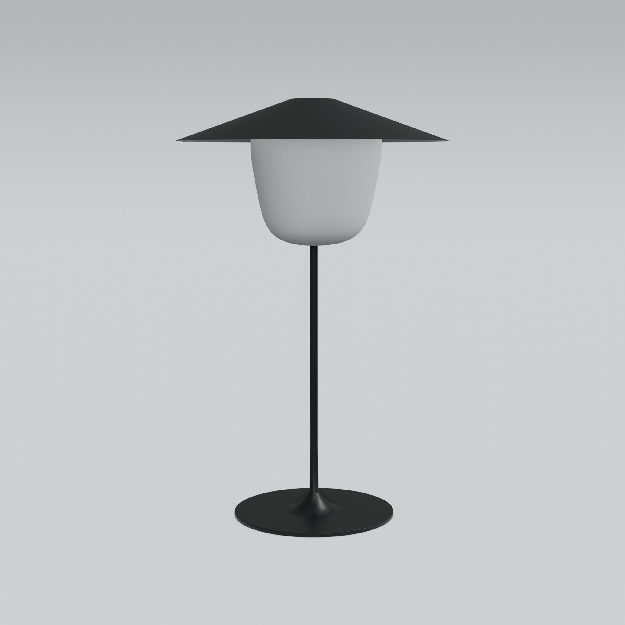 Mobile LED Lamp Low-poly 3D model_1