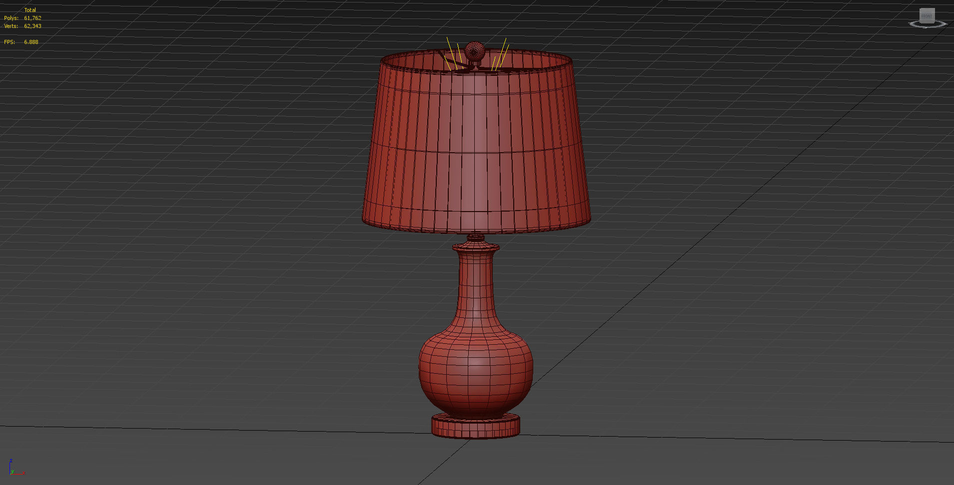 Brass Gradient Table Lamp JONATHAN Y 3D model_7