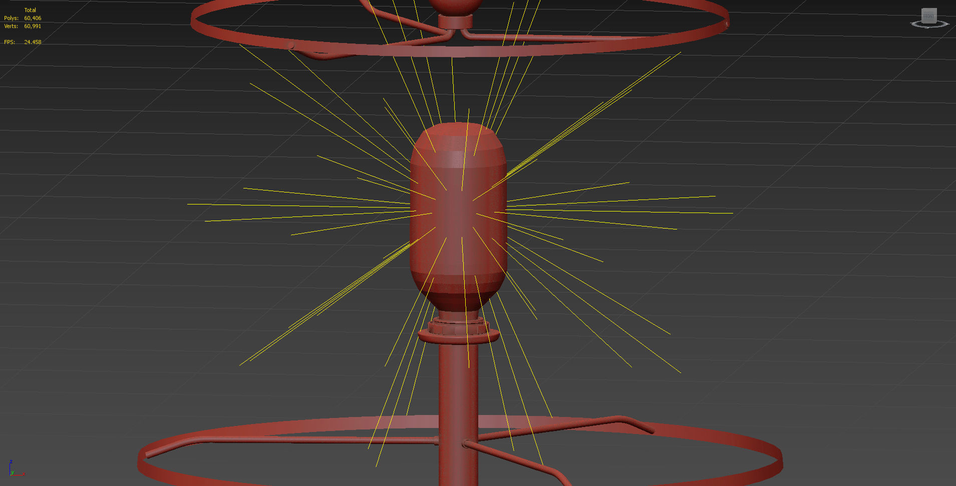 Brass Gradient Table Lamp JONATHAN Y 3D model_5