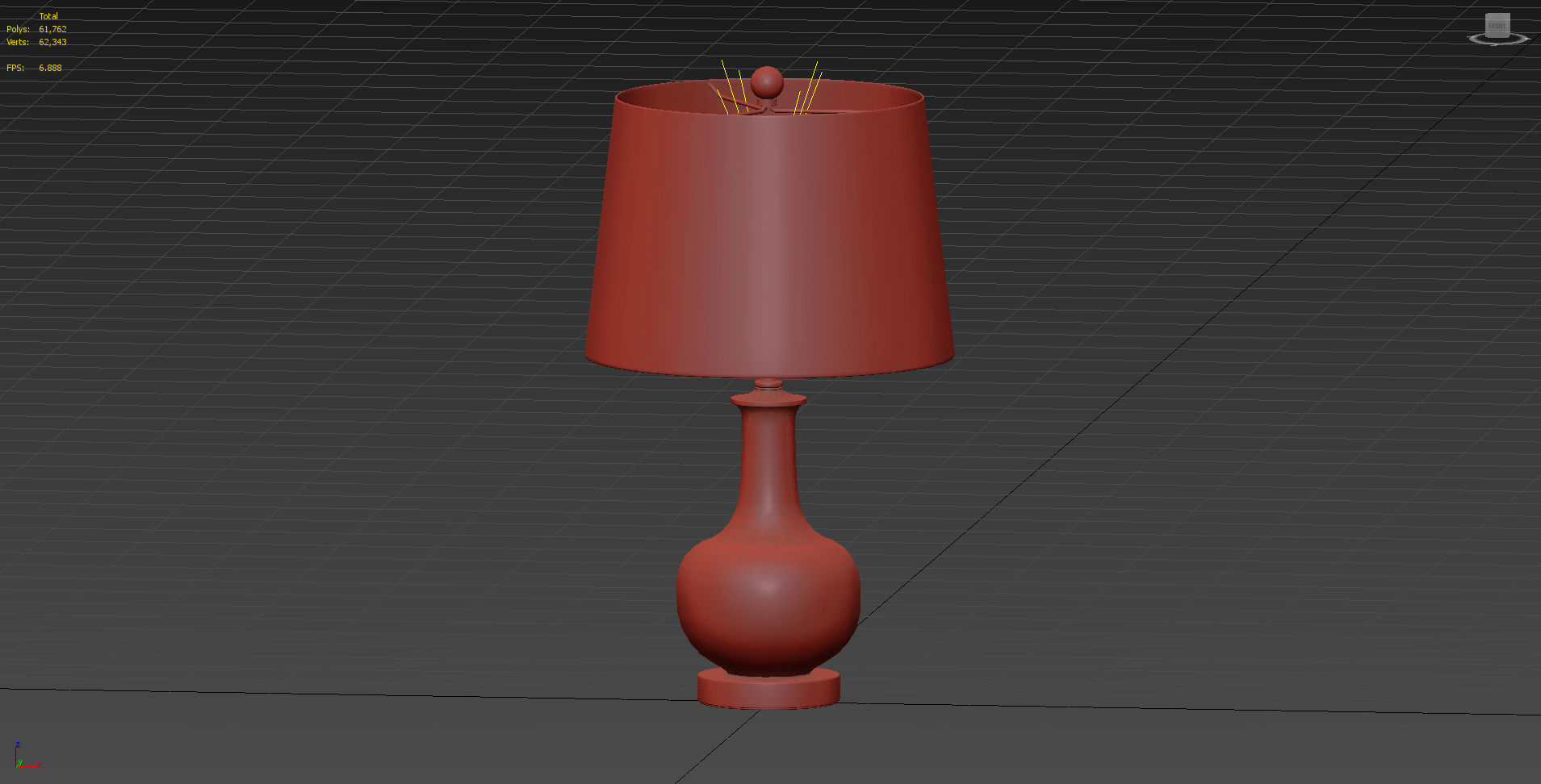 Brass Gradient Table Lamp JONATHAN Y 3D model_6
