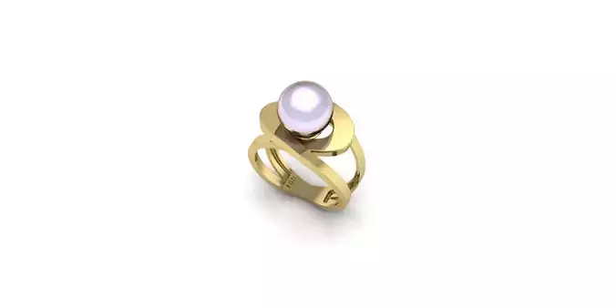 Pearl Ring 3D print model