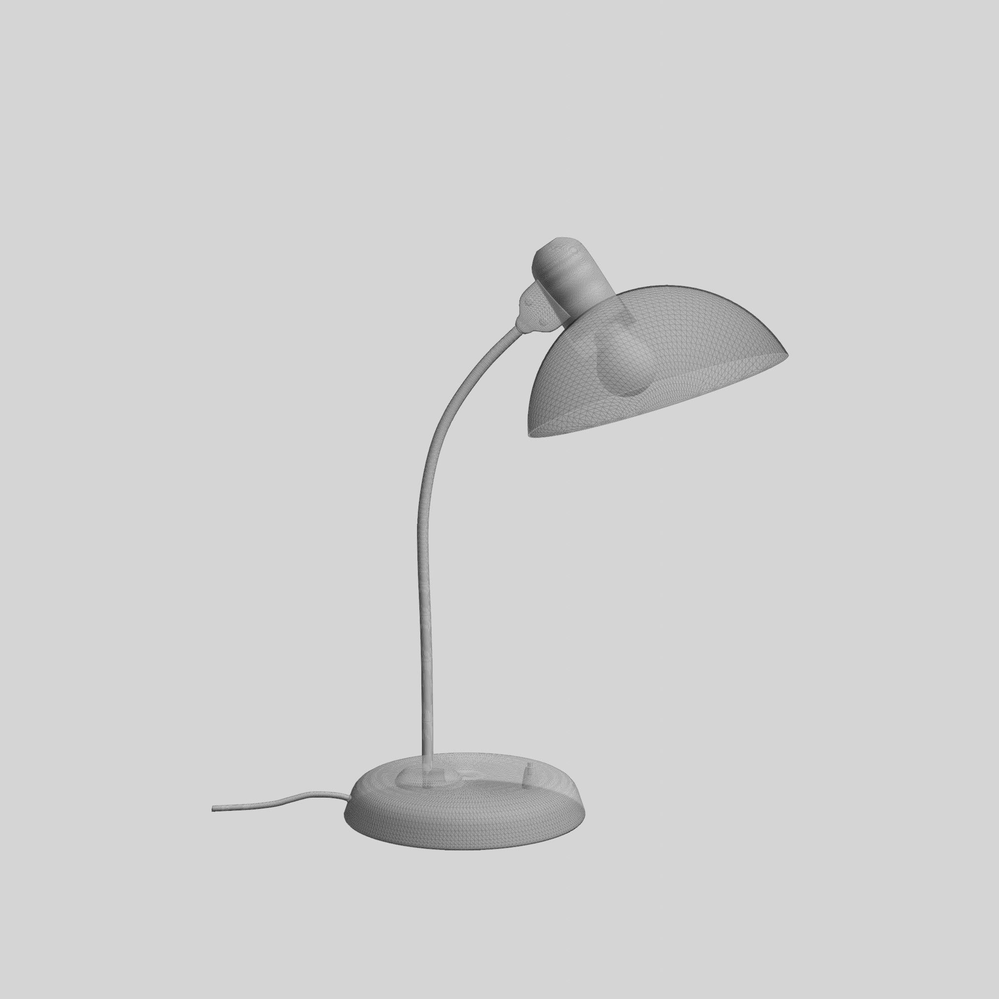 Fritz Hansen Kaiser Lamp Low-poly 3D model_5