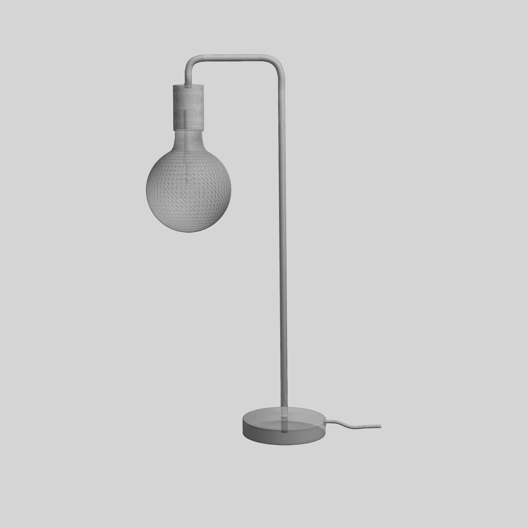 Cool Table Lamp Low-poly 3D model_8