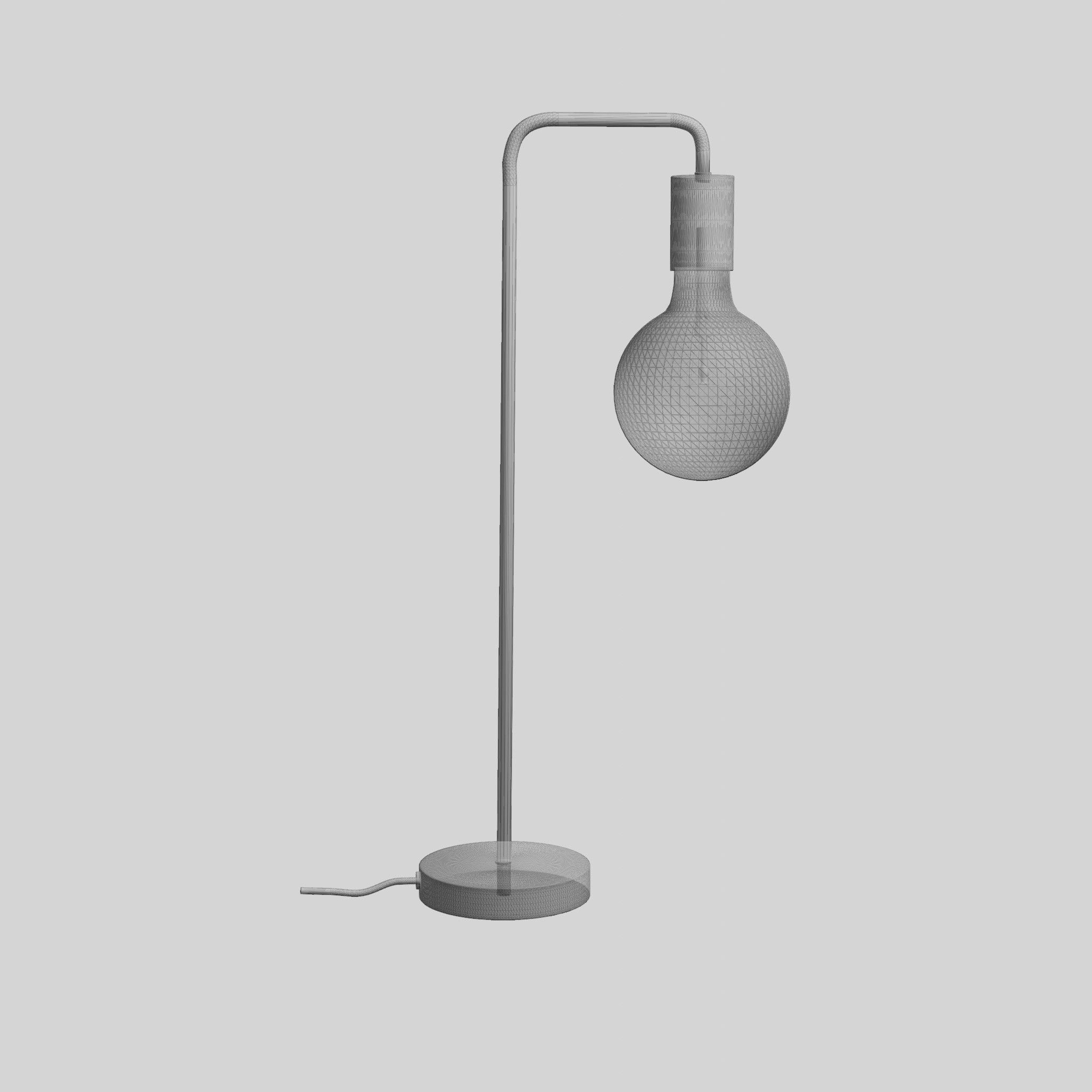 Cool Table Lamp Low-poly 3D model_5
