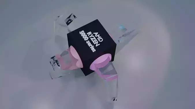 free mechanical creature Free low-poly 3D model