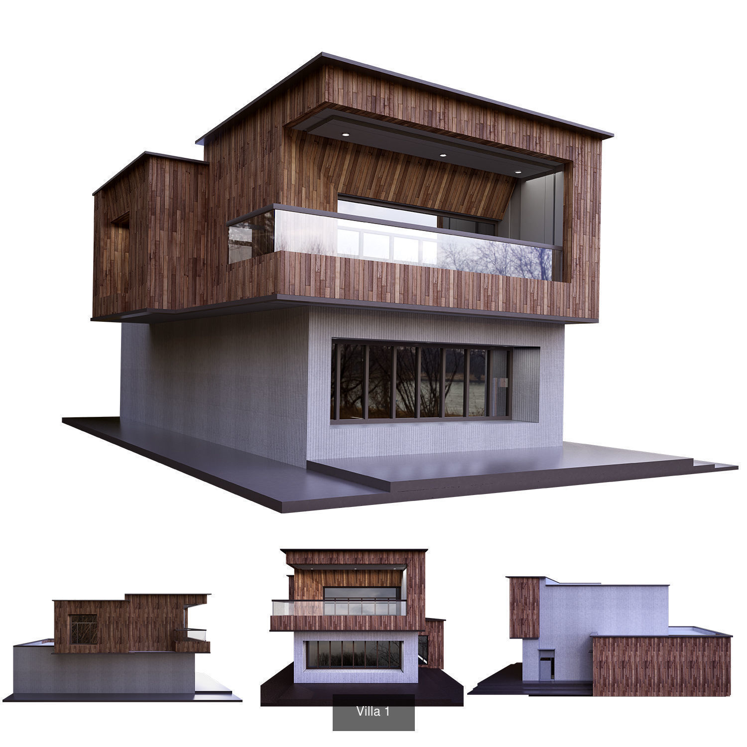 2 villa 3D Model Collection_2