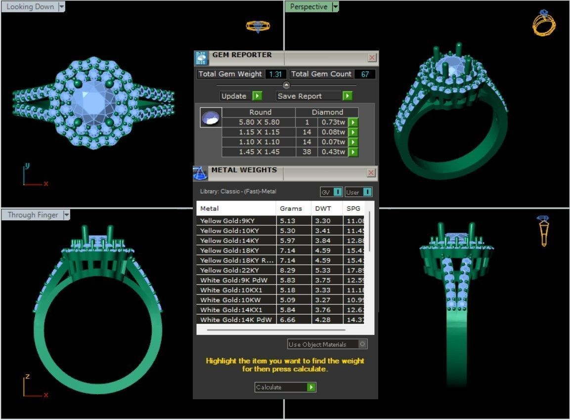 Diamond Ring 230 3D print model_5