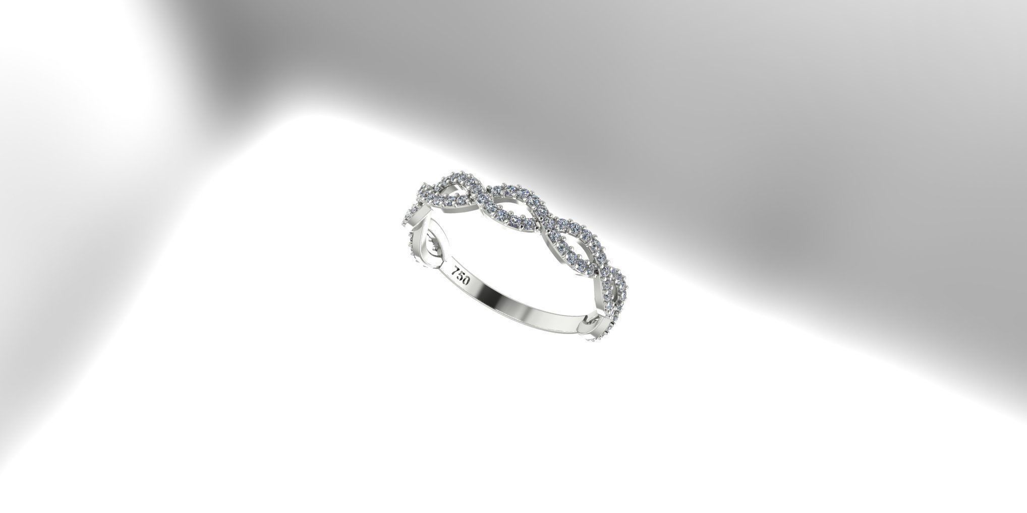Braided Ring 3D print model_1