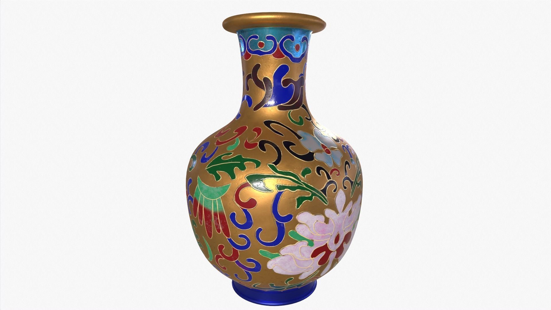 Metalic Jug Low-poly 3D model_2