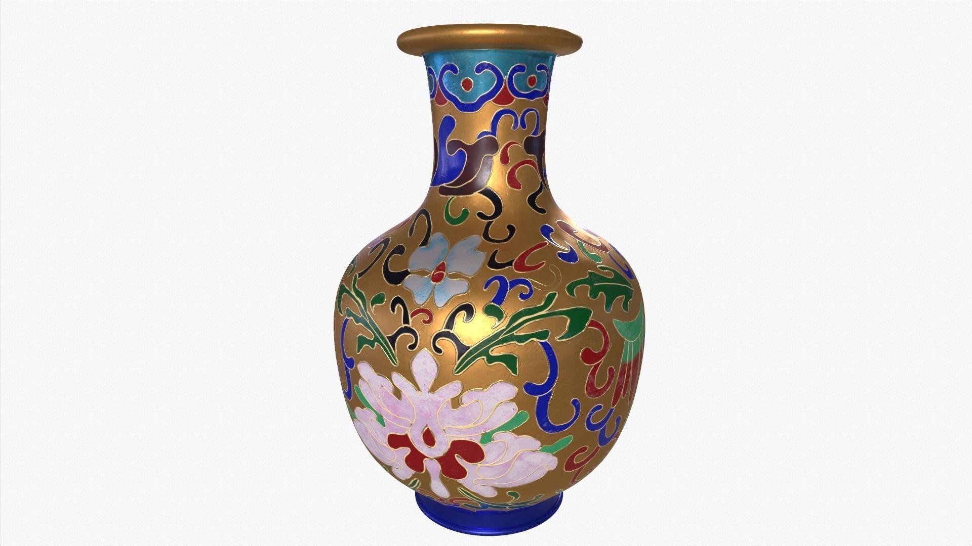 Metalic Jug Low-poly 3D model_3