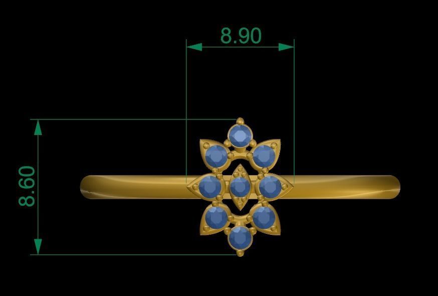 Shine Ring 3D print model_9