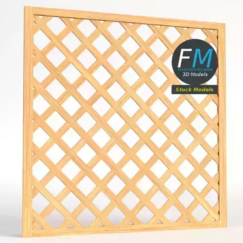 Wooden mesh panel module 1
