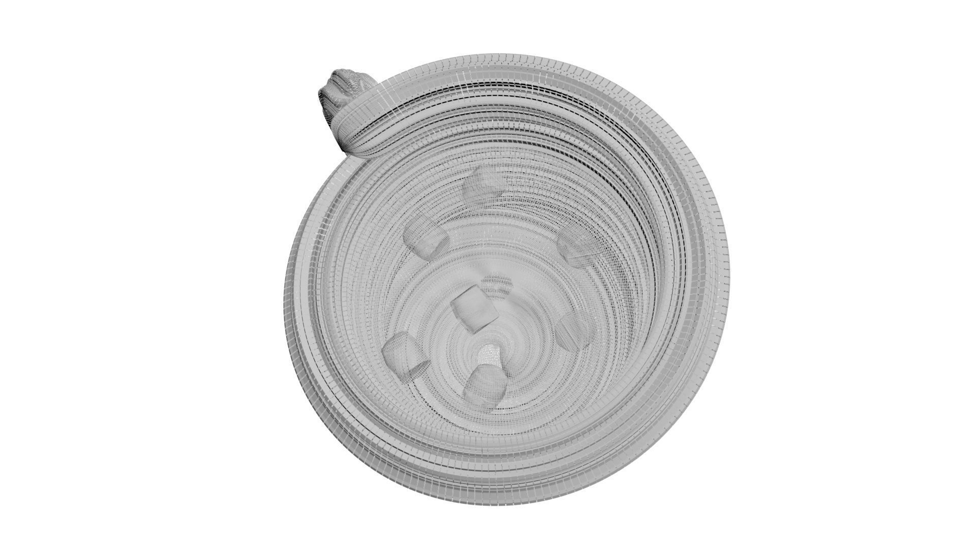 Hot Chocolate In Churro Mug 3D model_24