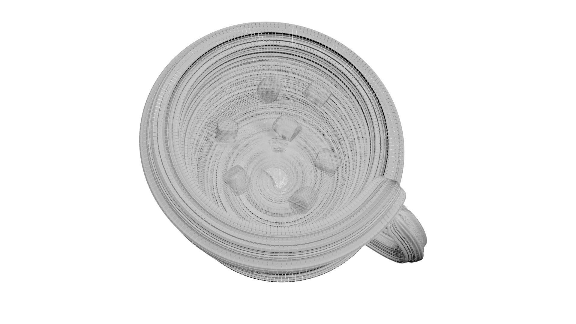 Hot Chocolate In Churro Mug 3D model_22