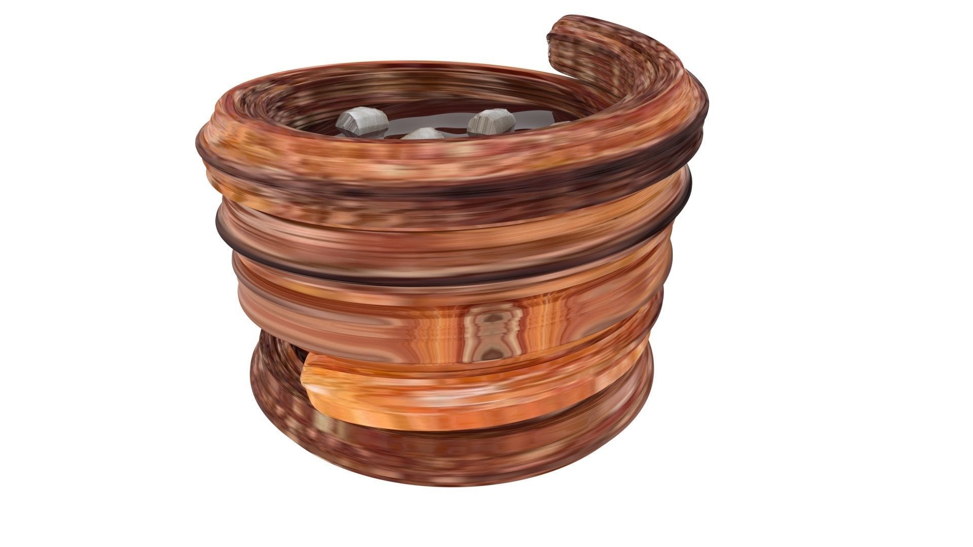 Hot Chocolate In Churro Mug 3D model_13