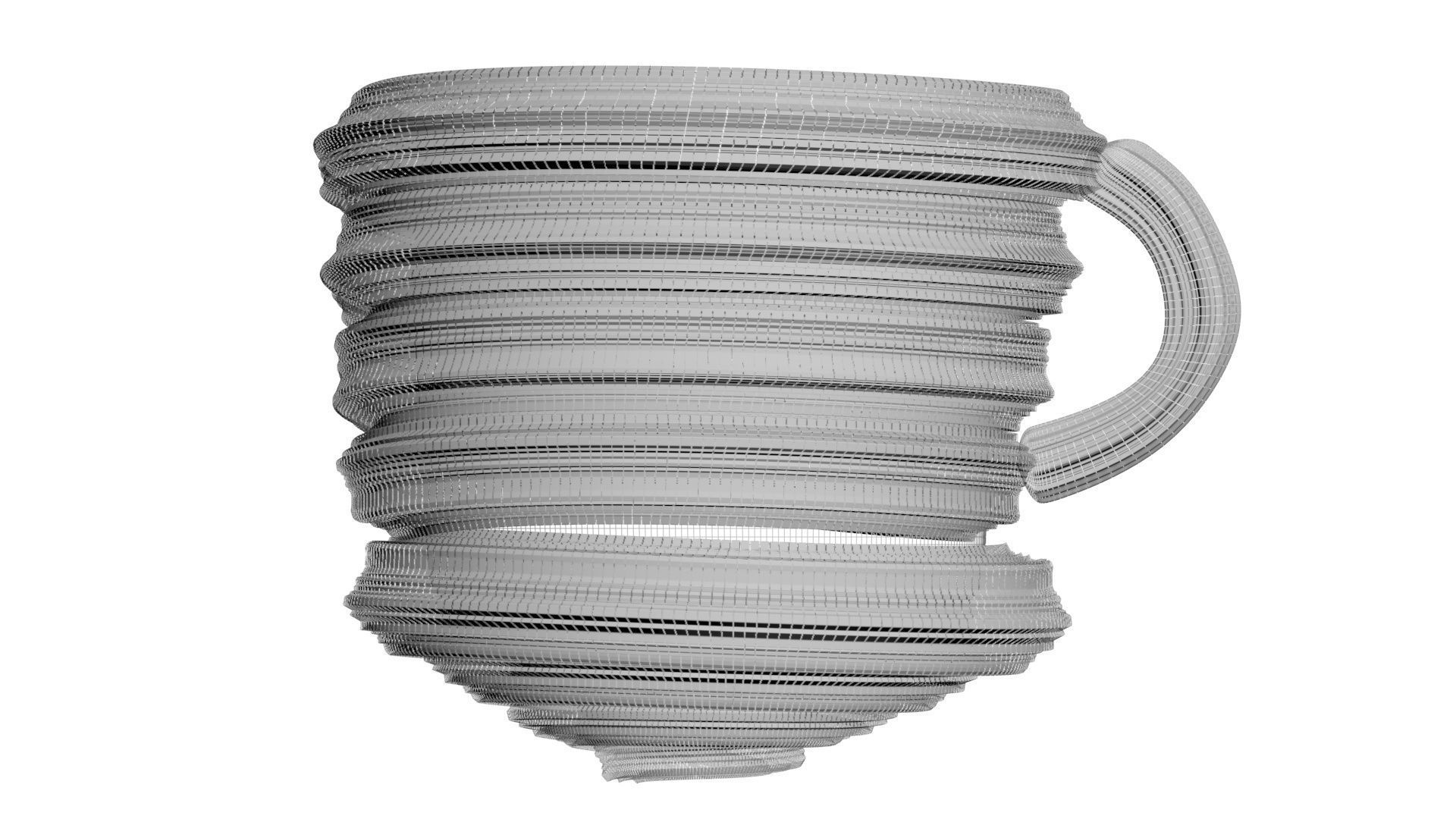 Hot Chocolate In Churro Mug 3D model_26