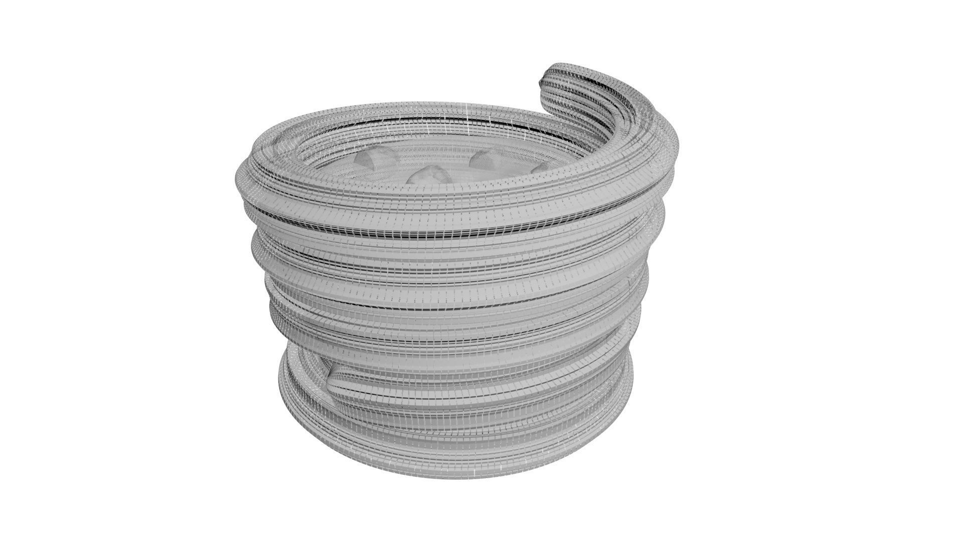 Hot Chocolate In Churro Mug 3D model_21