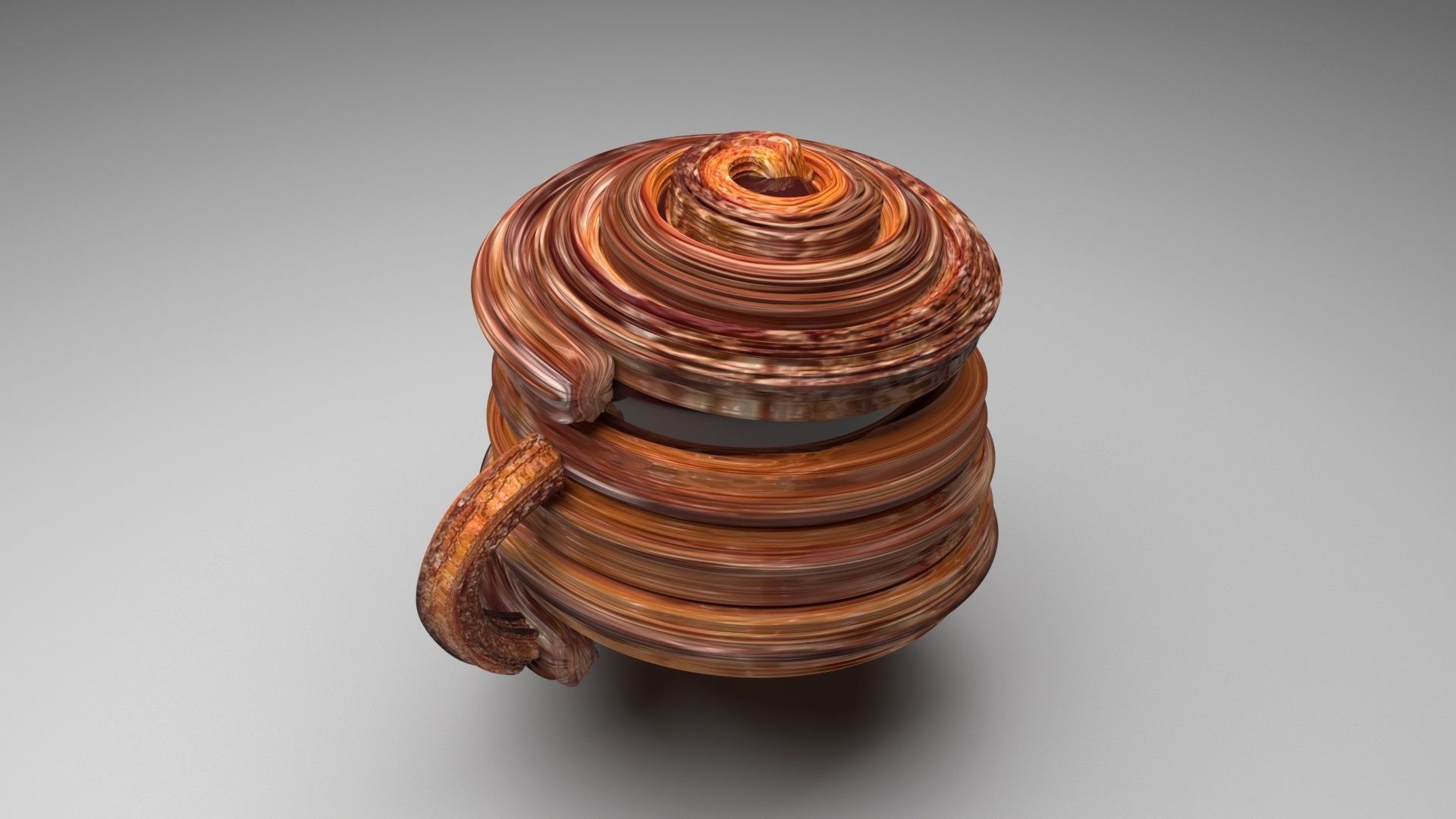 Hot Chocolate In Churro Mug 3D model_7