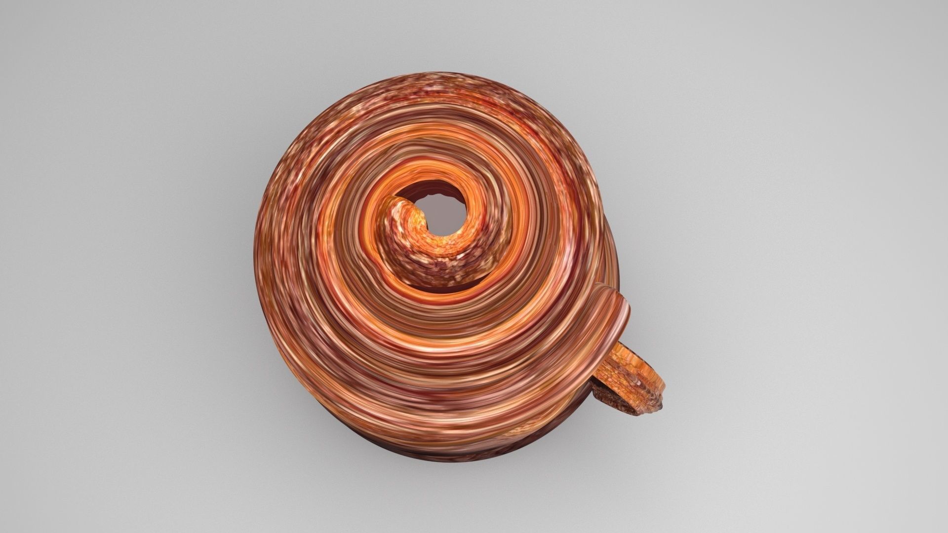 Hot Chocolate In Churro Mug 3D model_6