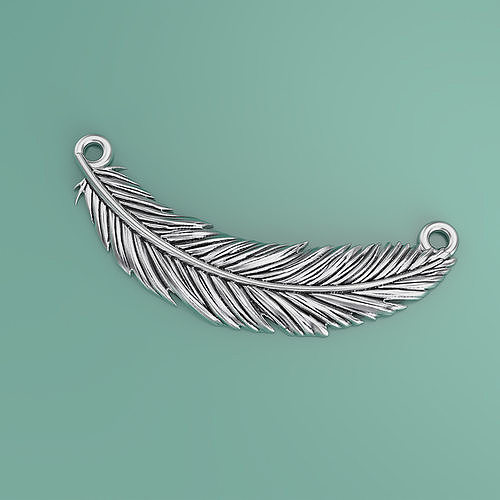 Feather Pendant 3D print model