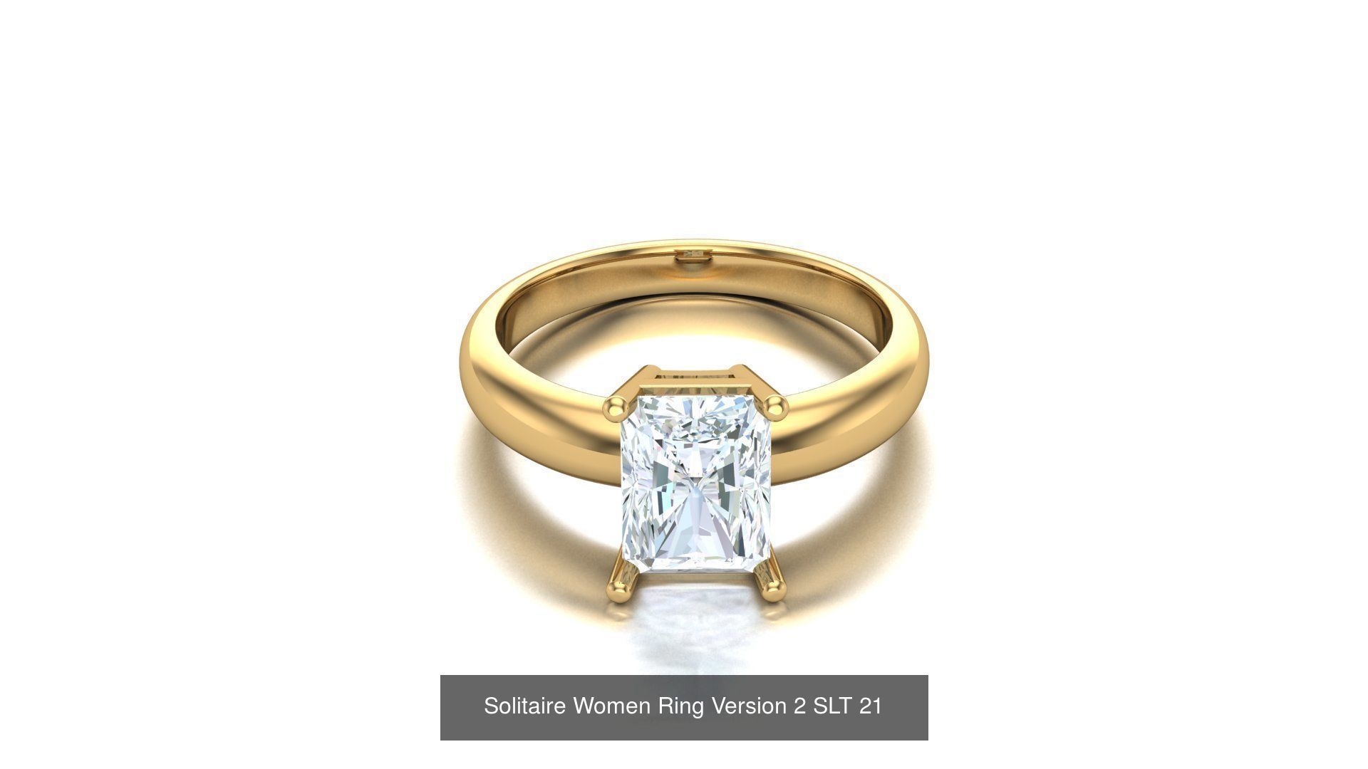 Bulk Sell 100 Solitaire Women Ring Version 2 3D Model Collection_98