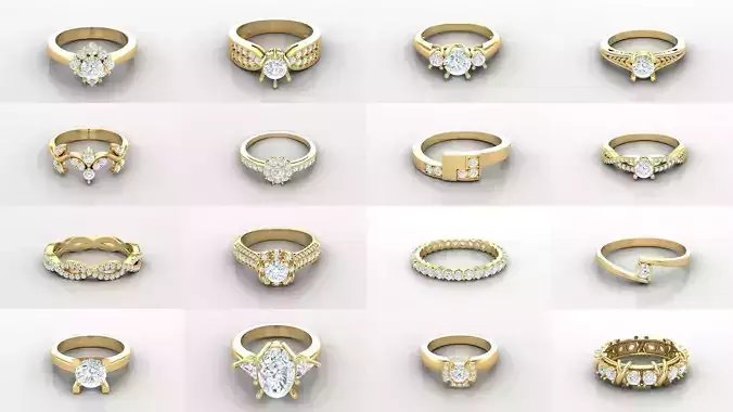 Bulk Sell 100 Solitaire Women Ring Version 2 