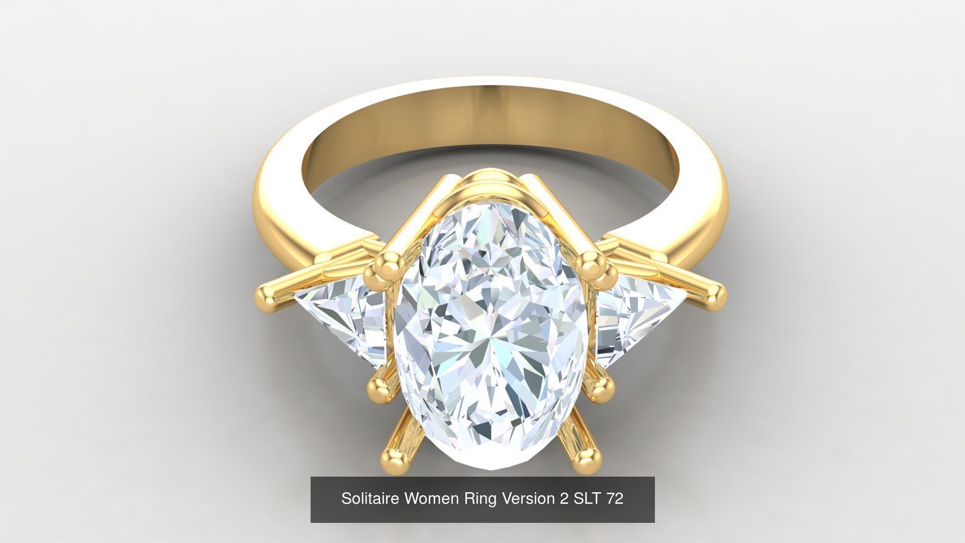 Bulk Sell 100 Solitaire Women Ring Version 2 3D Model Collection_42