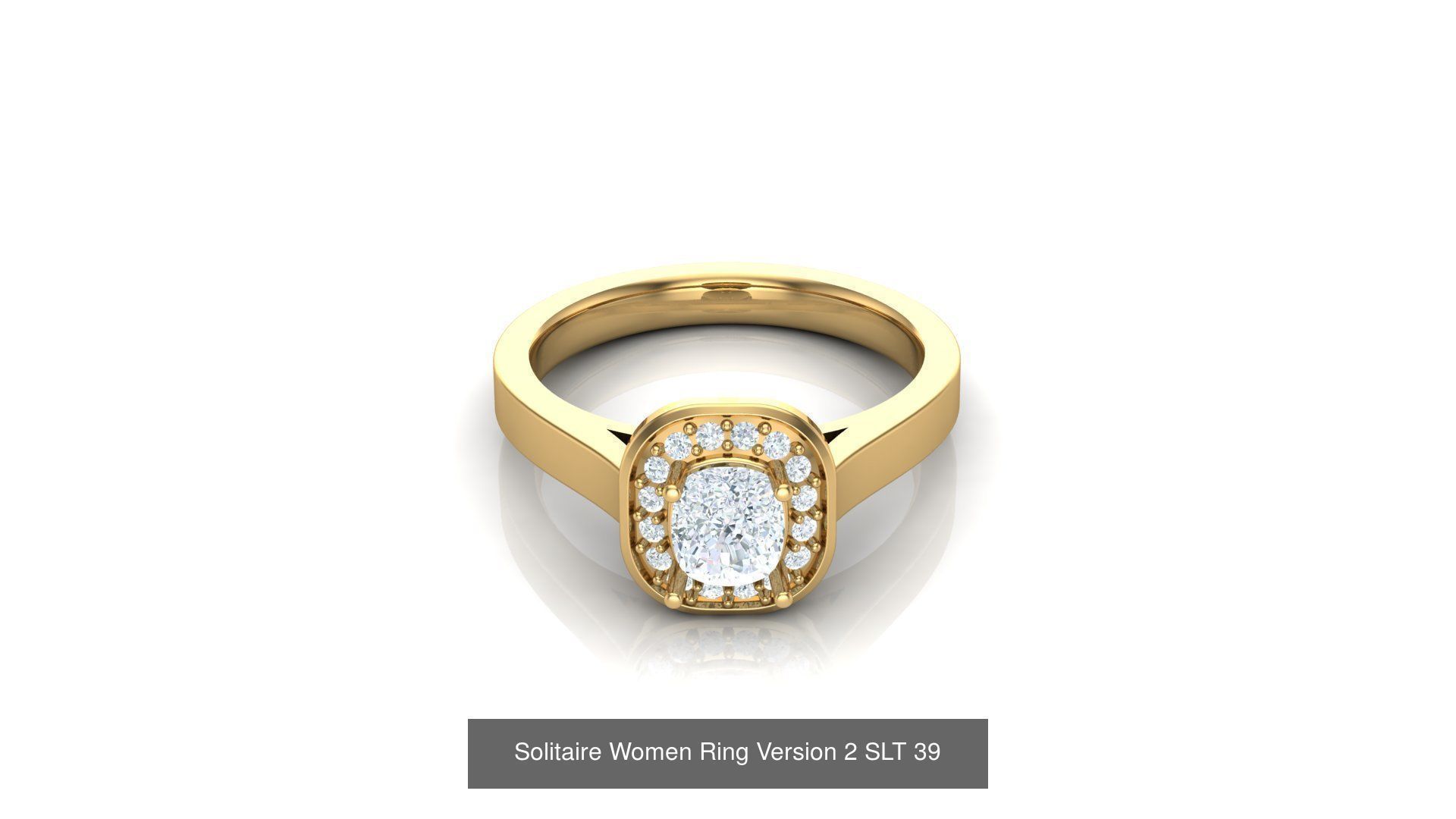 Bulk Sell 100 Solitaire Women Ring Version 2 3D Model Collection_79