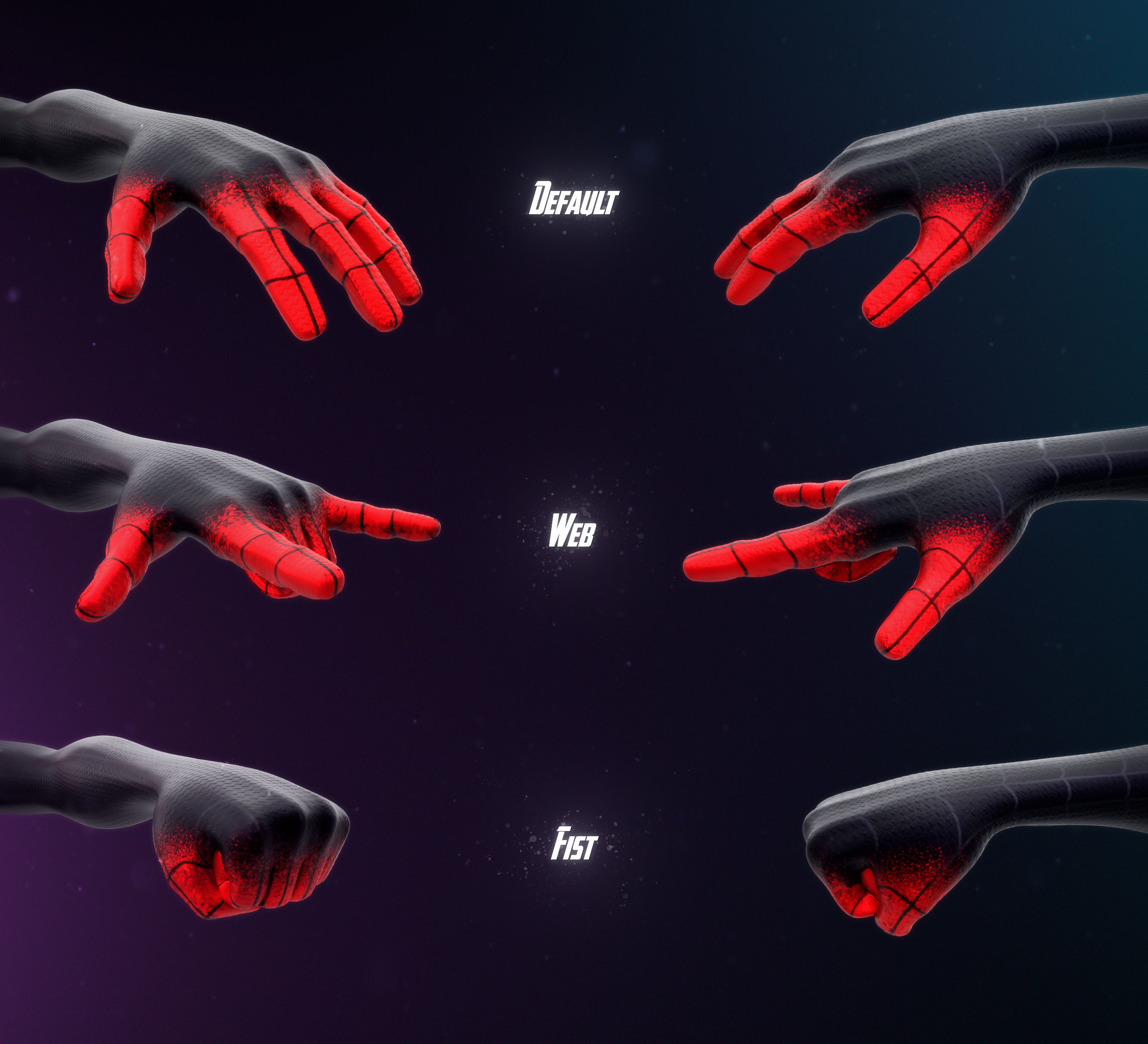 Miles Morales - Spider-Man Across the Spider-Verse Maya rig 3D model_6