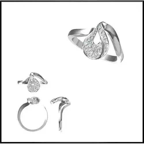 CAD files of 10 Fancy rings 