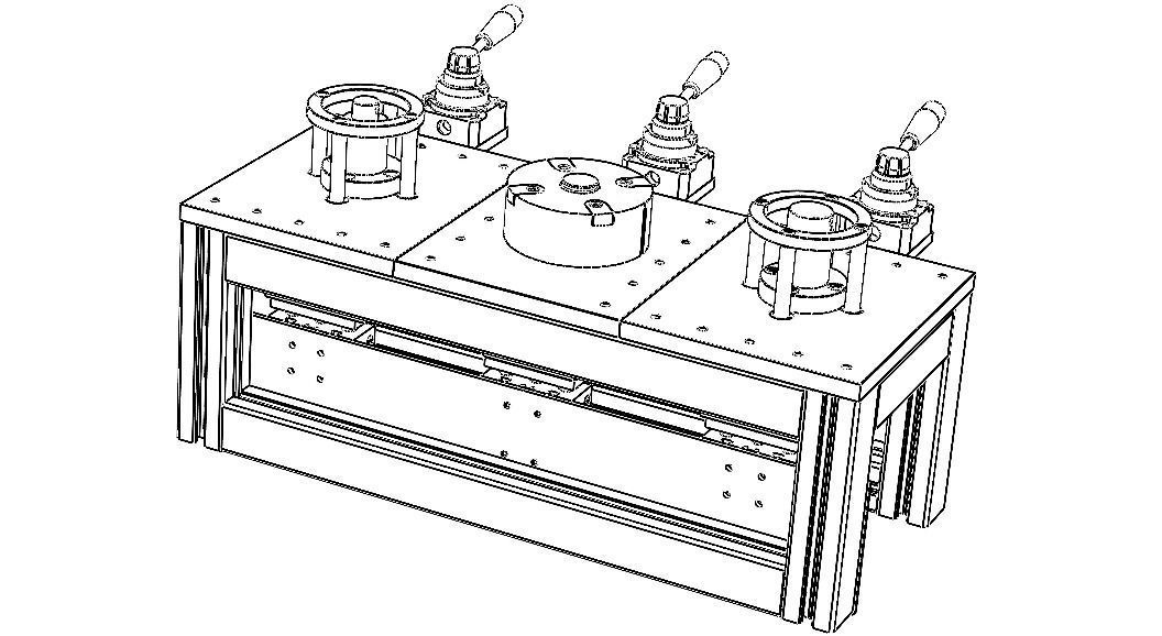 Air Gauge Station for Measuring Internal Diameters on 3 Steps 3D model