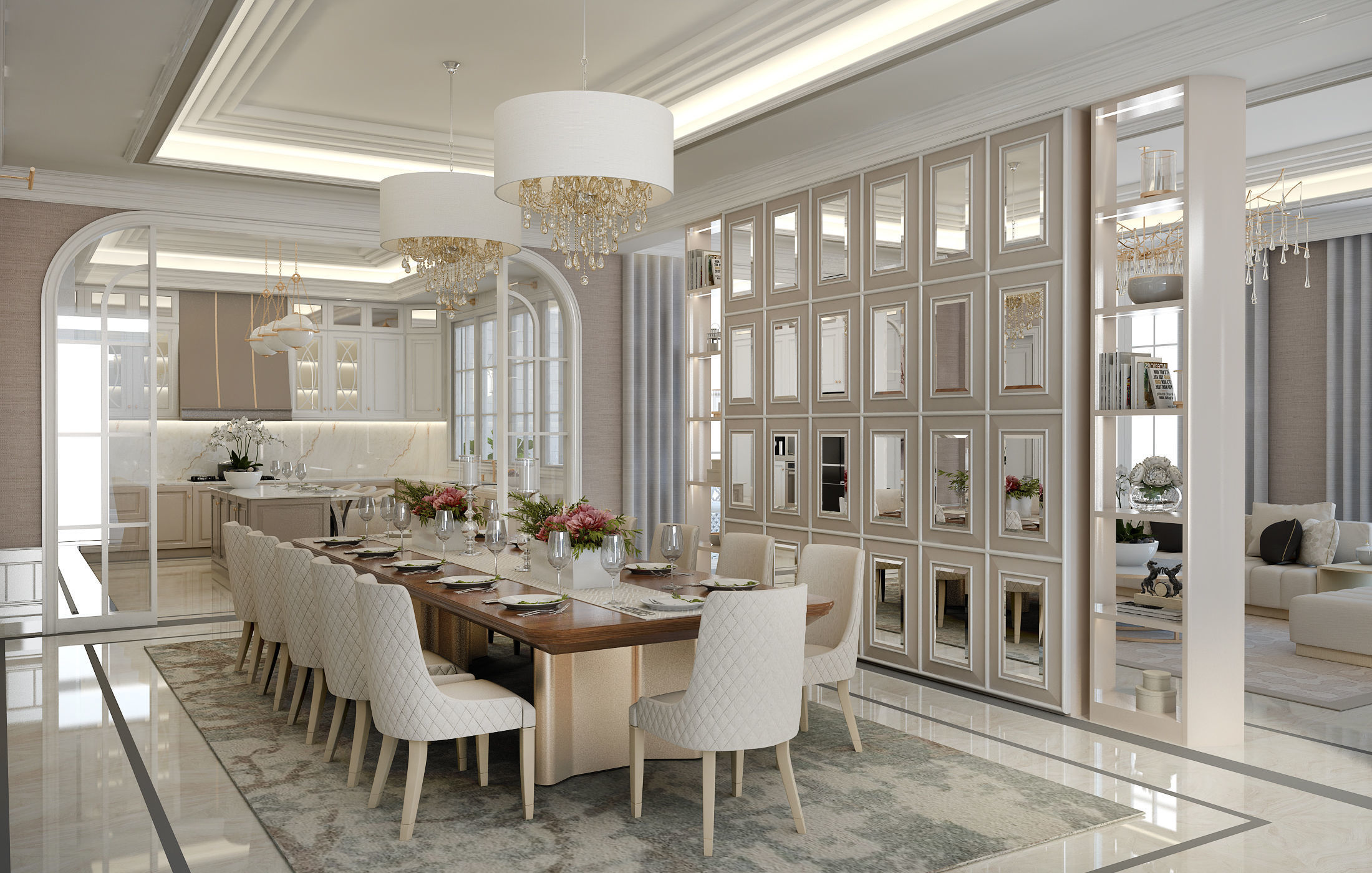 Simple Classic House 3D model_1